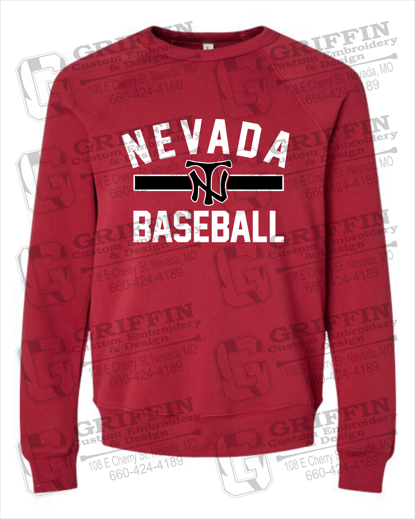 Sponge Fleece Sweatshirt - Baseball - Nevada Tigers 24-Z