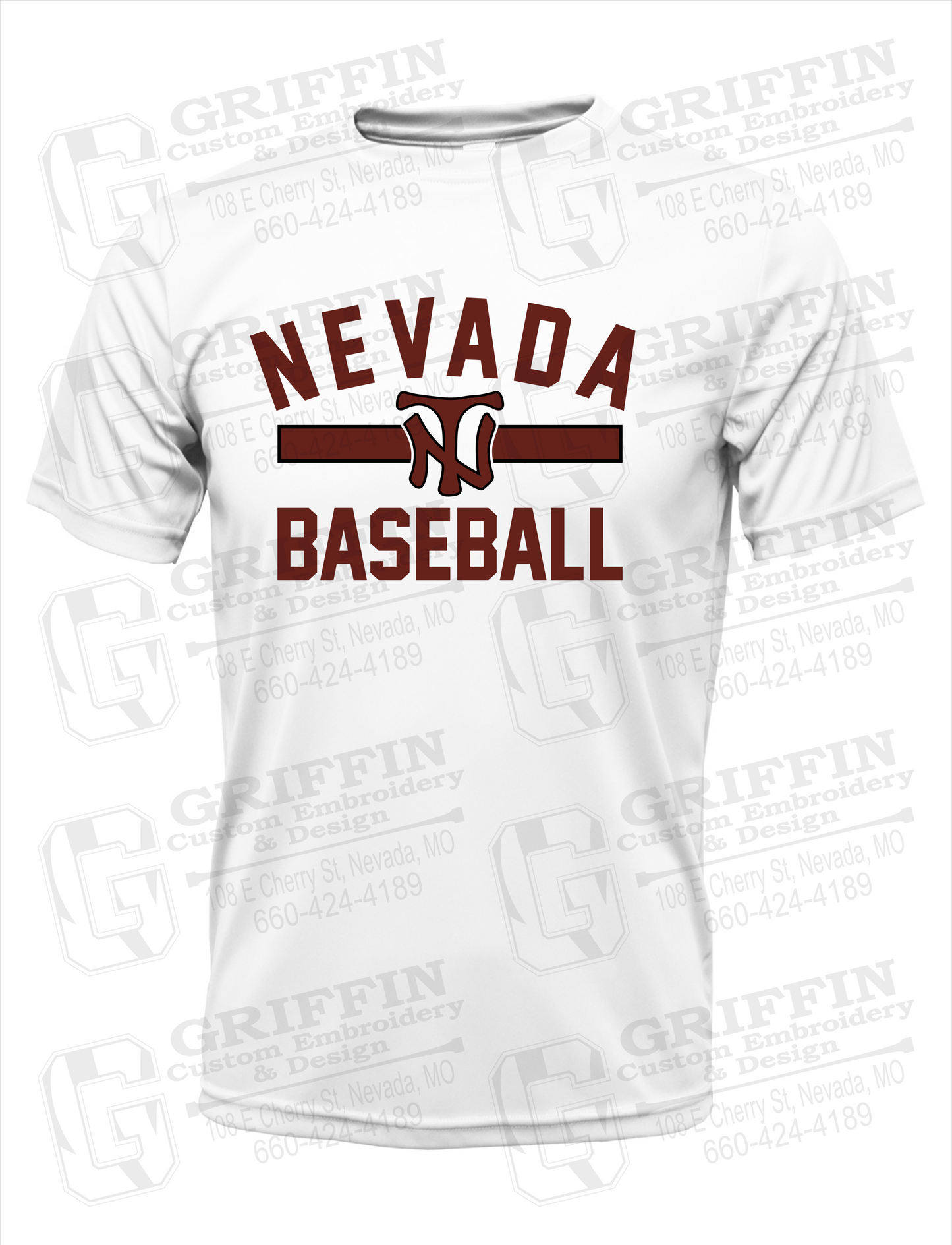 Dry-Fit Short Sleeve T-Shirt - Baseball - Nevada Tigers 24-Z