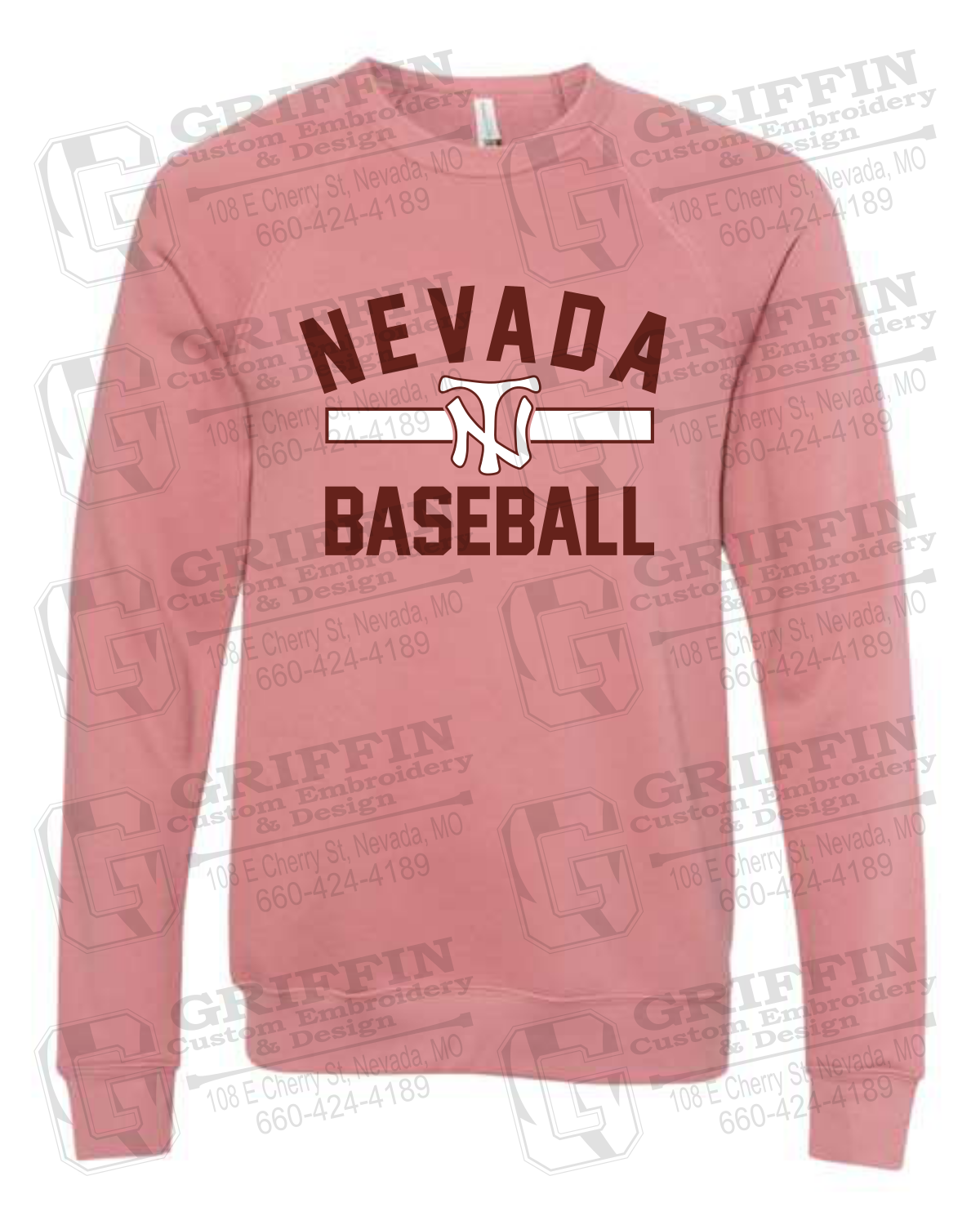 Sponge Fleece Sweatshirt - Baseball - Nevada Tigers 24-Z