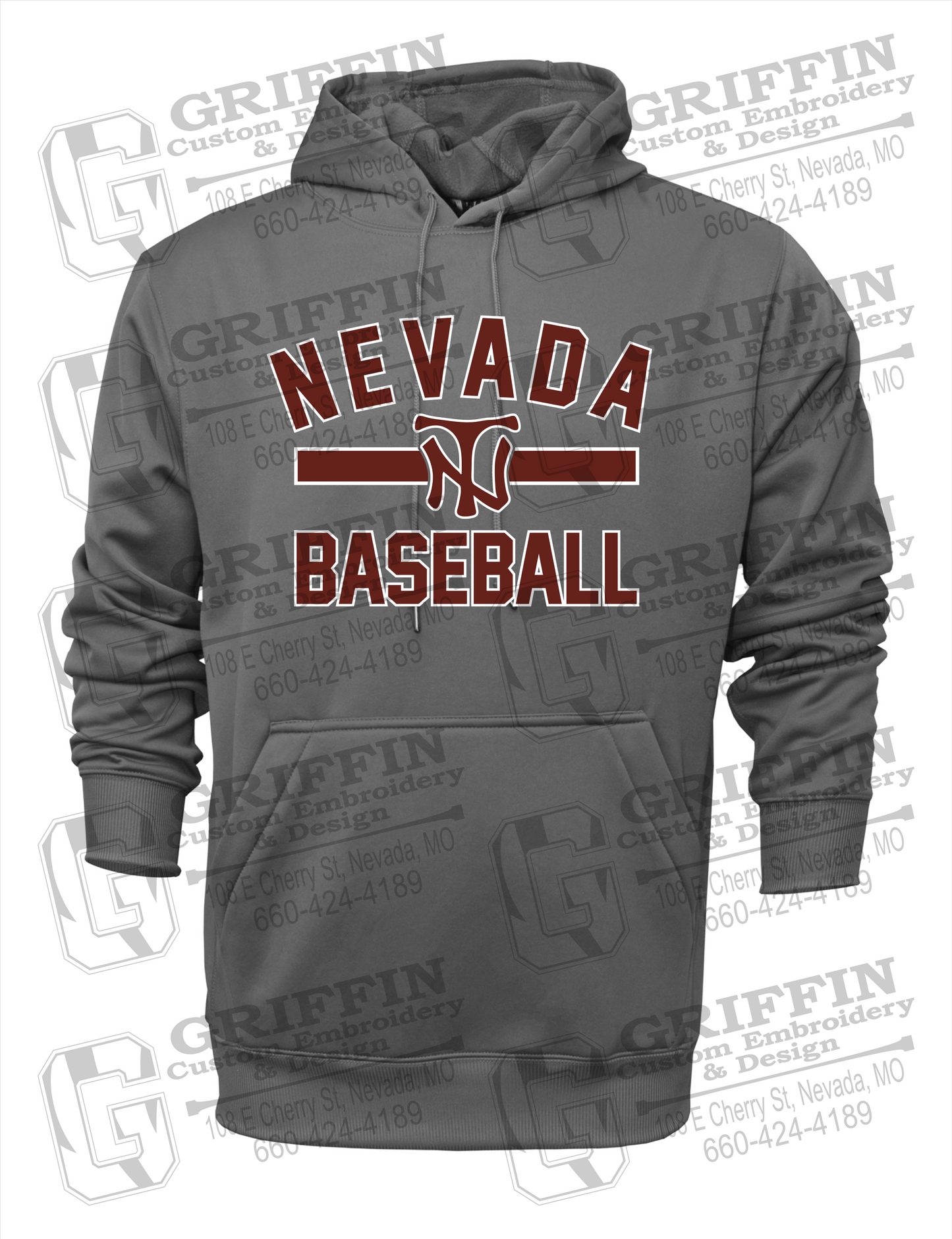 Performance Fleece Hoodie - Baseball - Nevada Tigers 24-Z