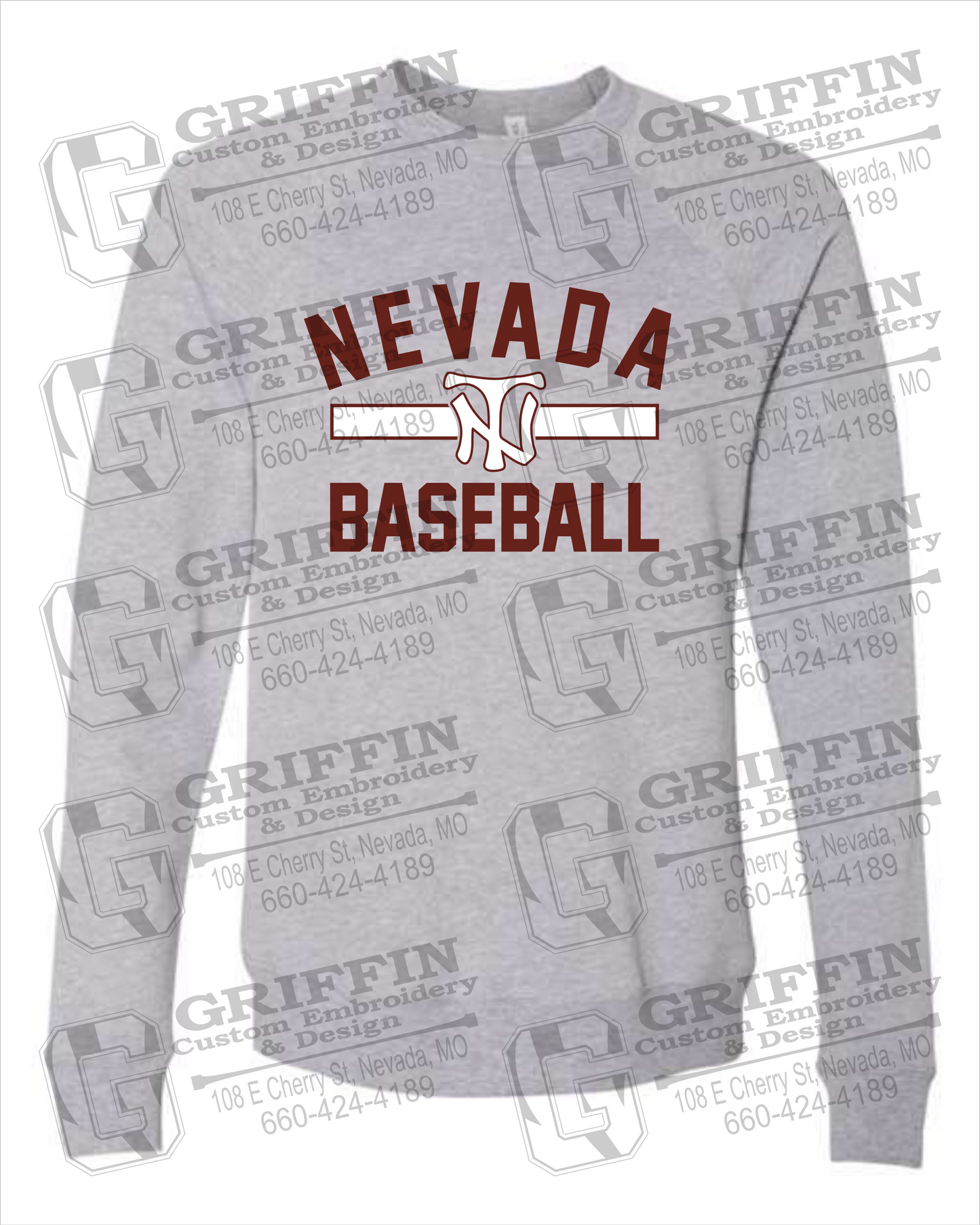 Sponge Fleece Sweatshirt - Baseball - Nevada Tigers 24-Z