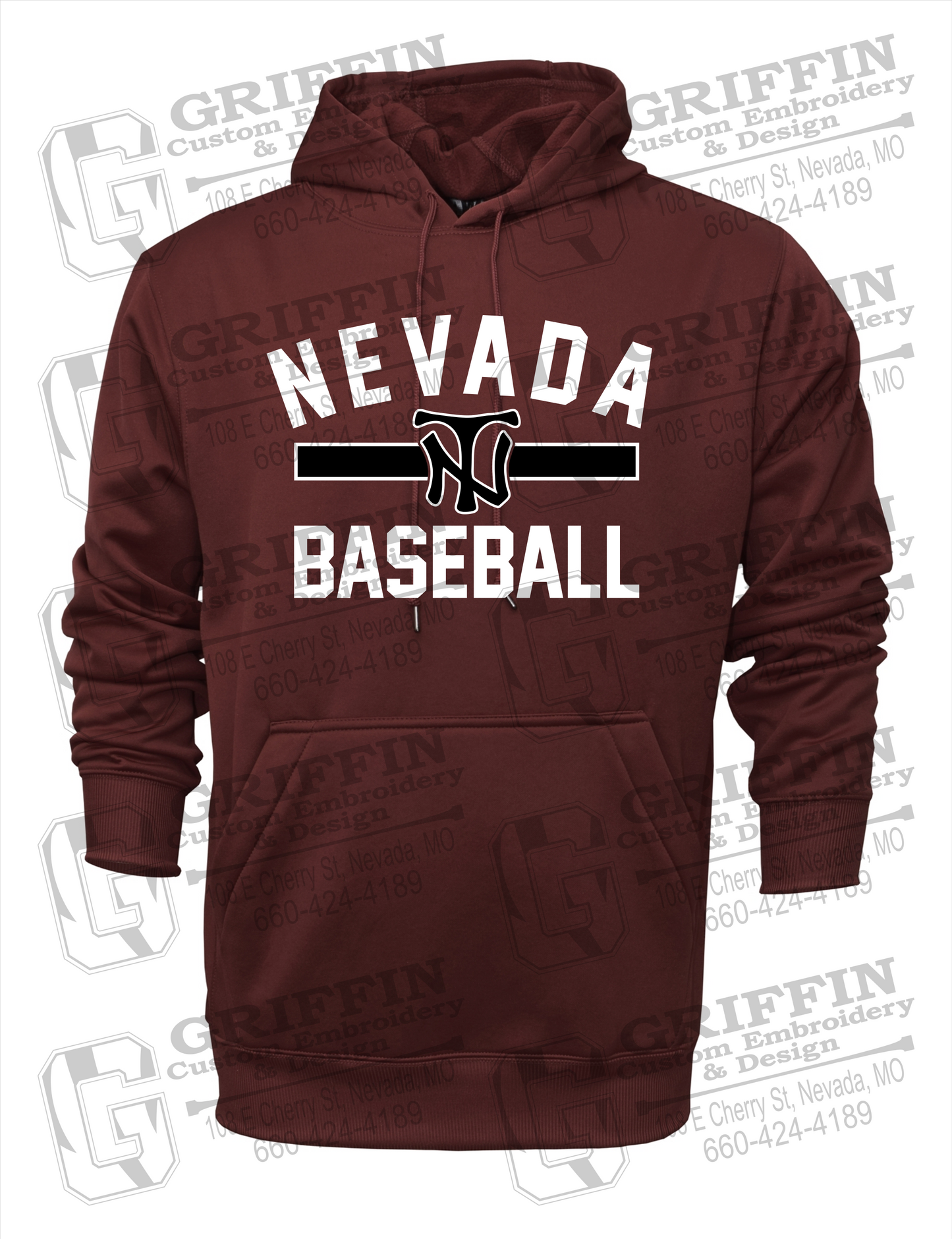 Performance Fleece Hoodie - Baseball - Nevada Tigers 24-Z