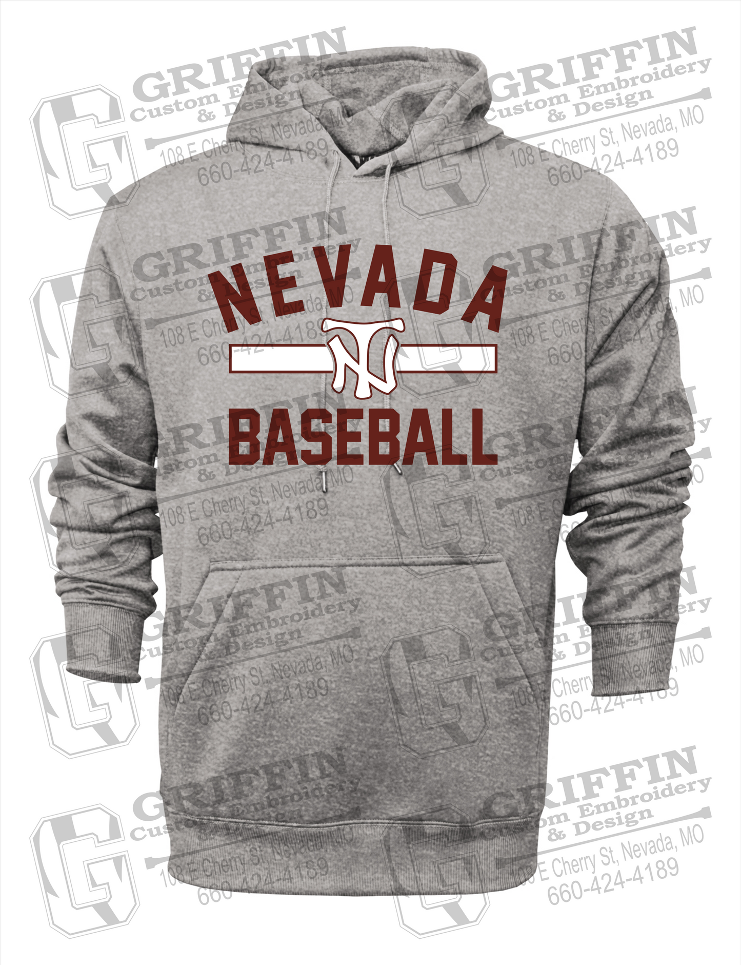 Performance Fleece Hoodie - Baseball - Nevada Tigers 24-Z