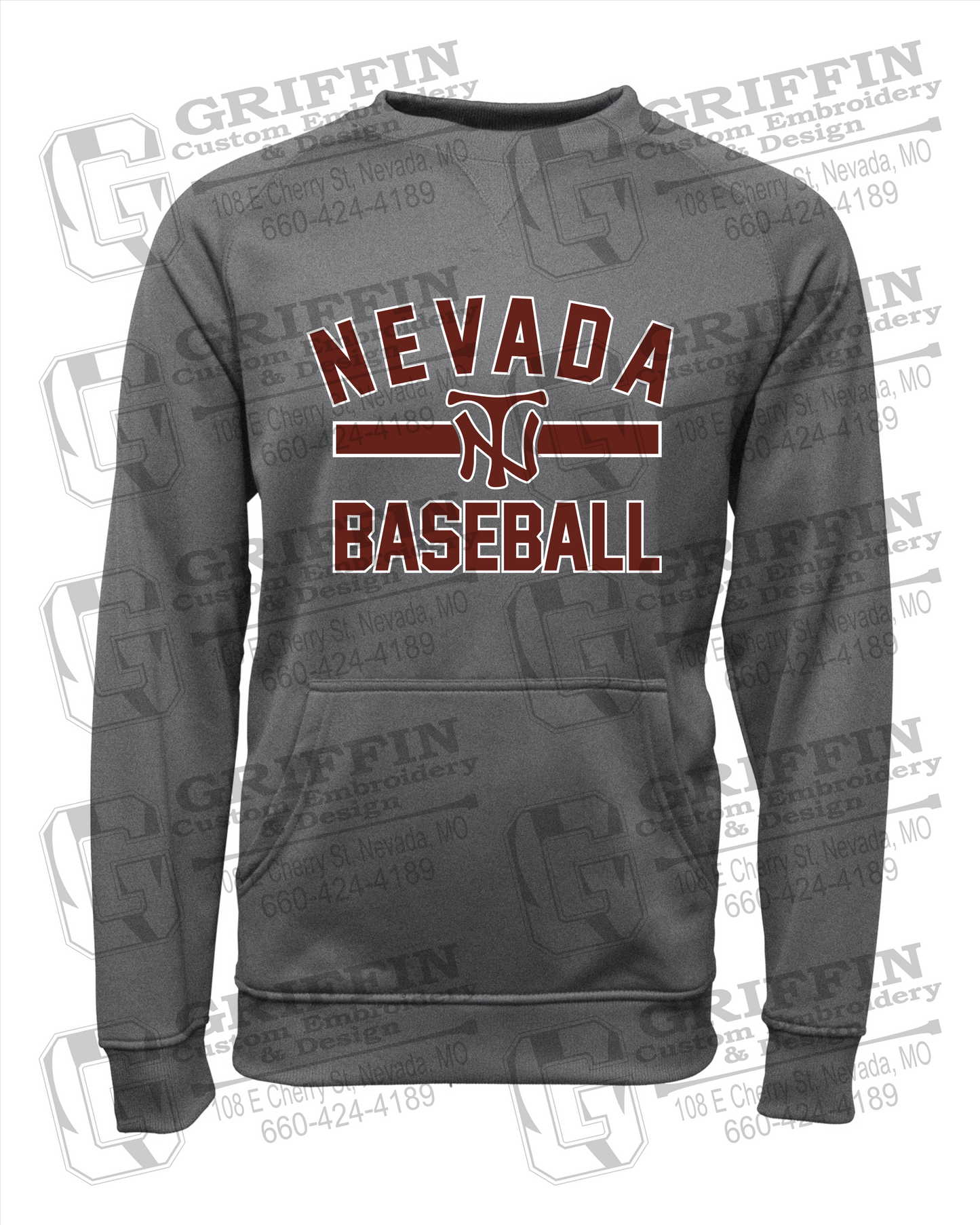 Performance Fleece Sweatshirt - Baseball - Nevada Tigers 24-Z