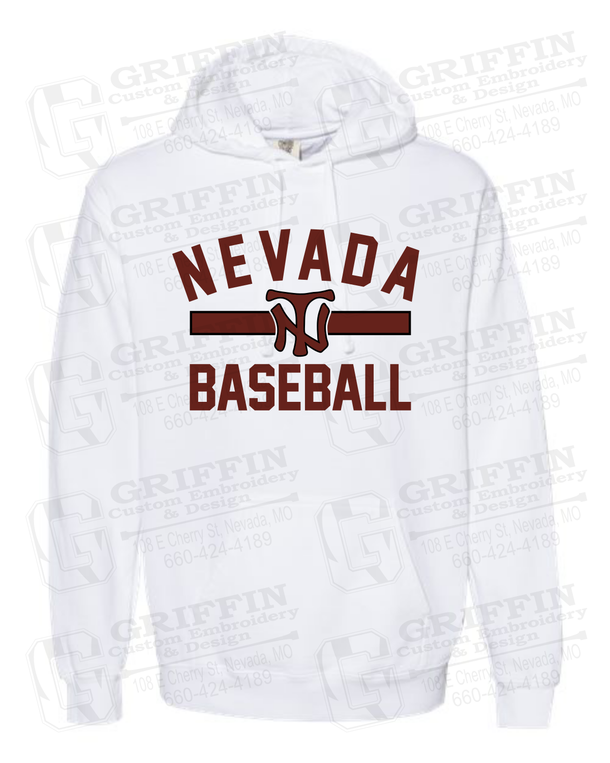 Comfort Colors Hoodie - Baseball - Nevada Tigers 24-Z