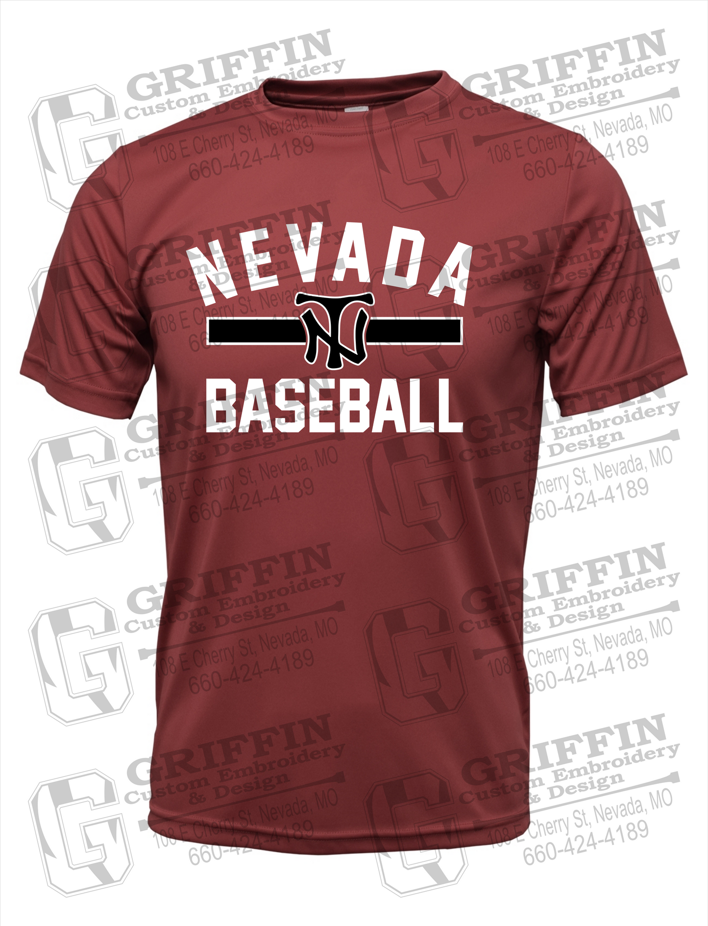 Dry-Fit Short Sleeve T-Shirt - Baseball - Nevada Tigers 24-Z