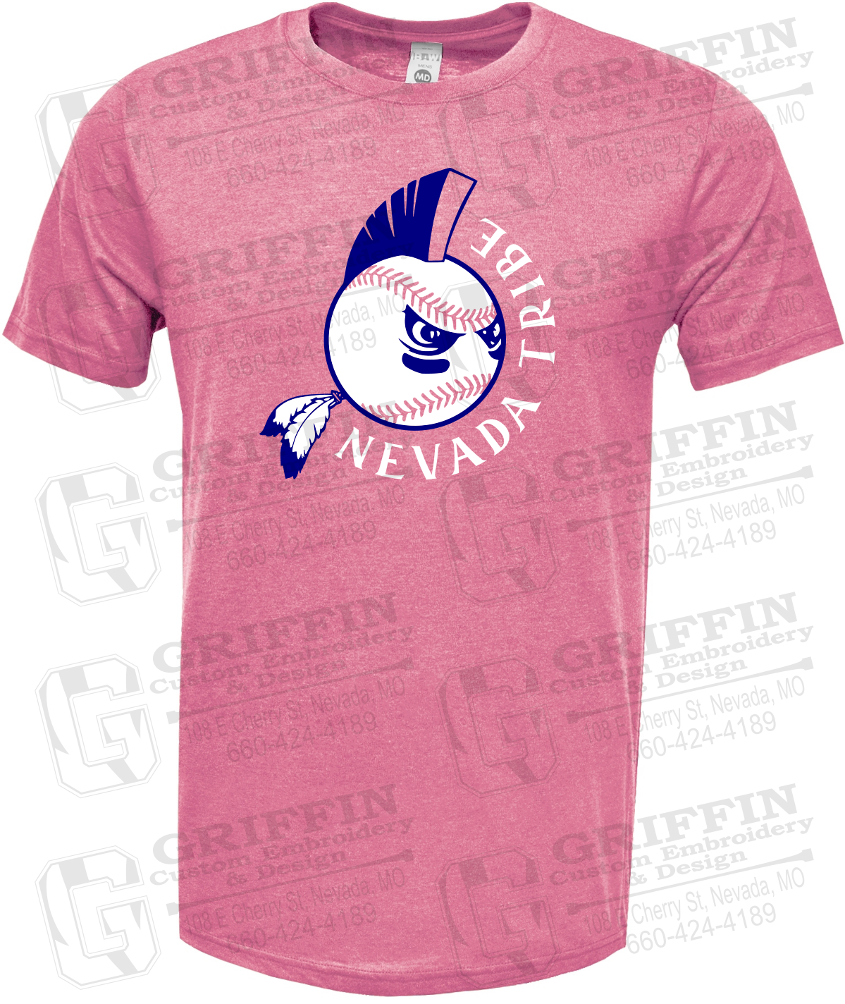 Soft-Tek Short Sleeve T-Shirt - Tribe Baseball 25-A