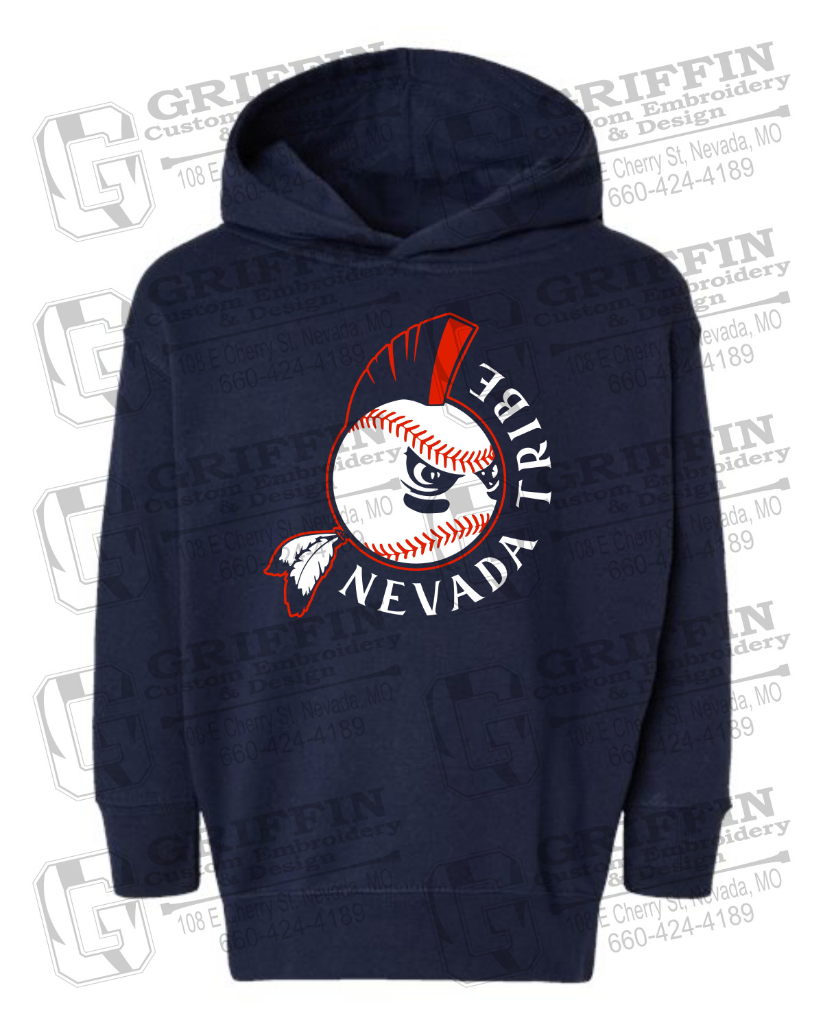 Toddler Hoodie - Tribe Baseball 25-A