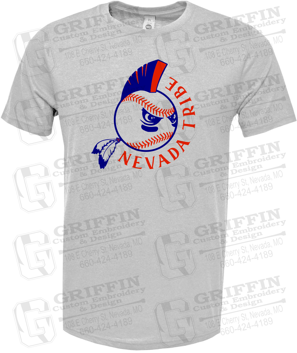 Soft-Tek Short Sleeve T-Shirt - Tribe Baseball 25-A