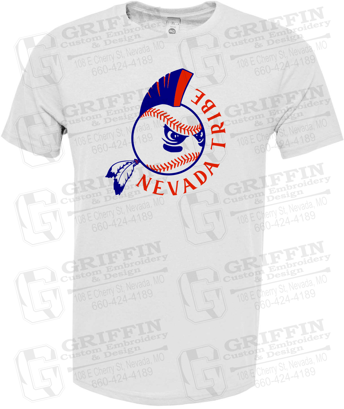 Soft-Tek Short Sleeve T-Shirt - Tribe Baseball 25-A