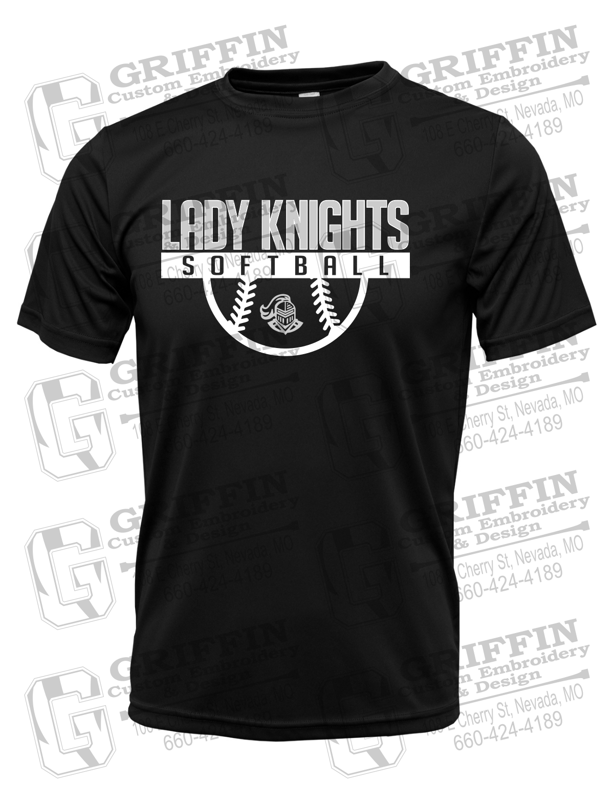 Dry-Fit Short Sleeve T-Shirt - Softball - NEVC Knights 25-A
