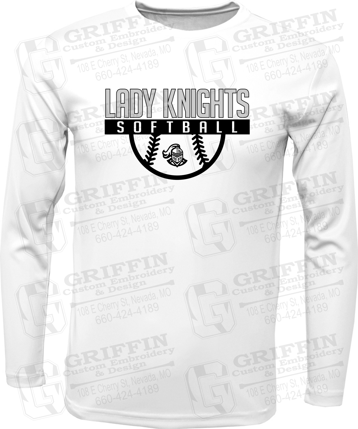 Toddler Dry-Fit Long Sleeve T-Shirt - Softball - NEVC Knights 25-A