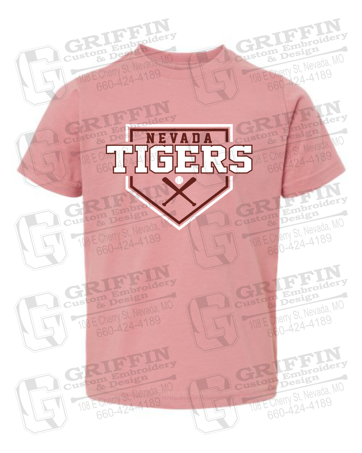 Toddler/Infant Cotton T-Shirt - Baseball - Nevada Tigers 25-A