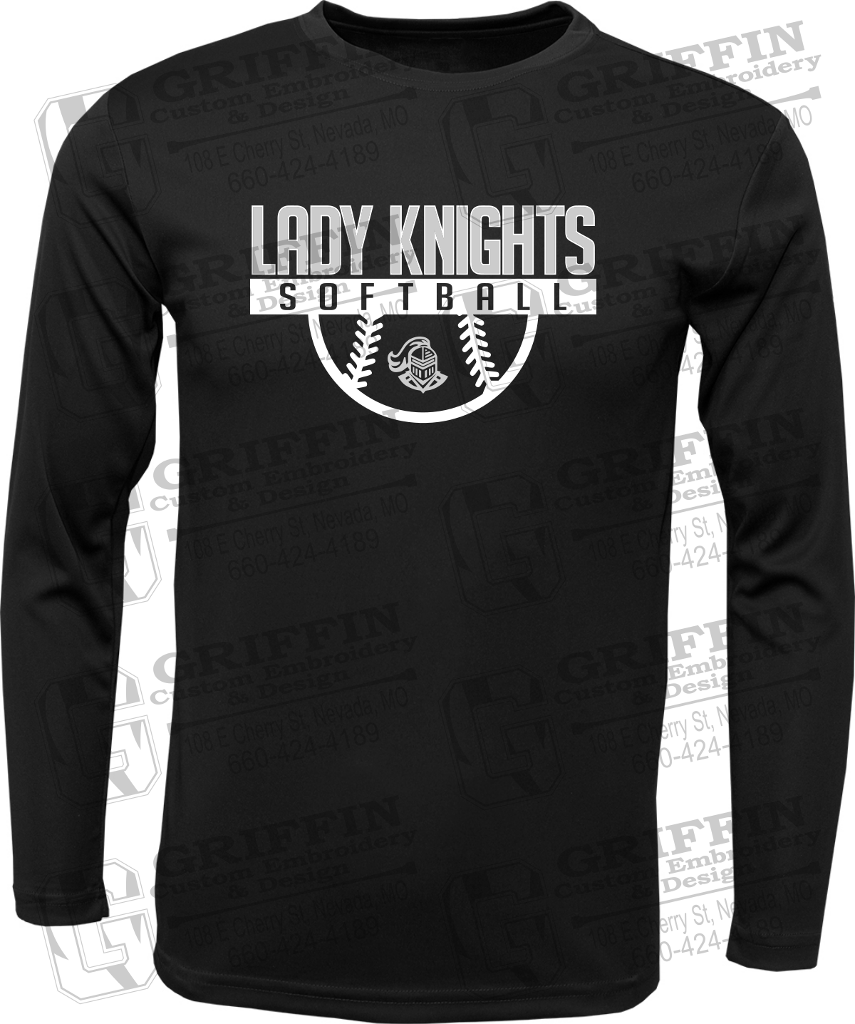 Toddler Dry-Fit Long Sleeve T-Shirt - Softball - NEVC Knights 25-A