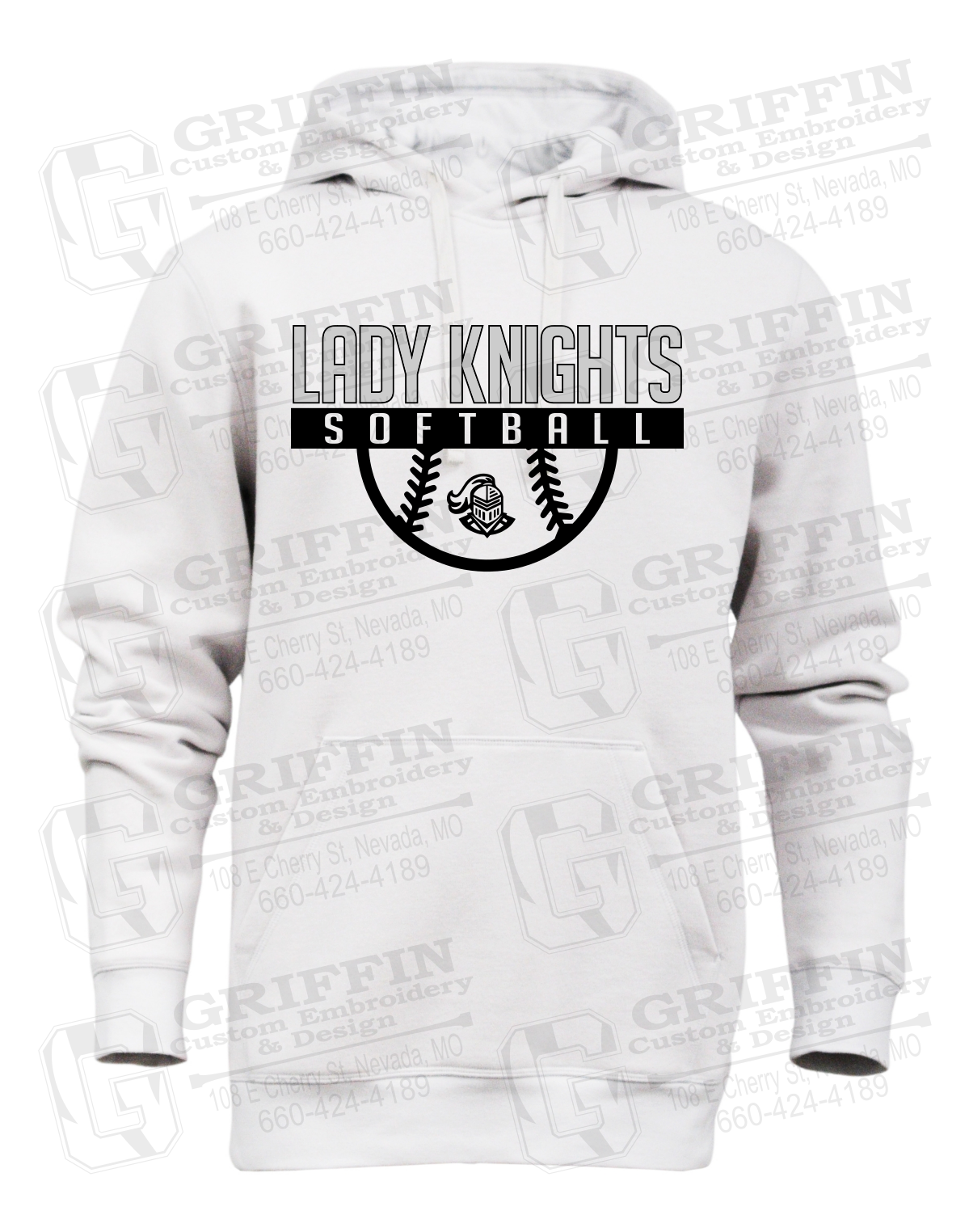 Heavyweight Fleece Hoodie - Softball - NEVC Knights 25-A