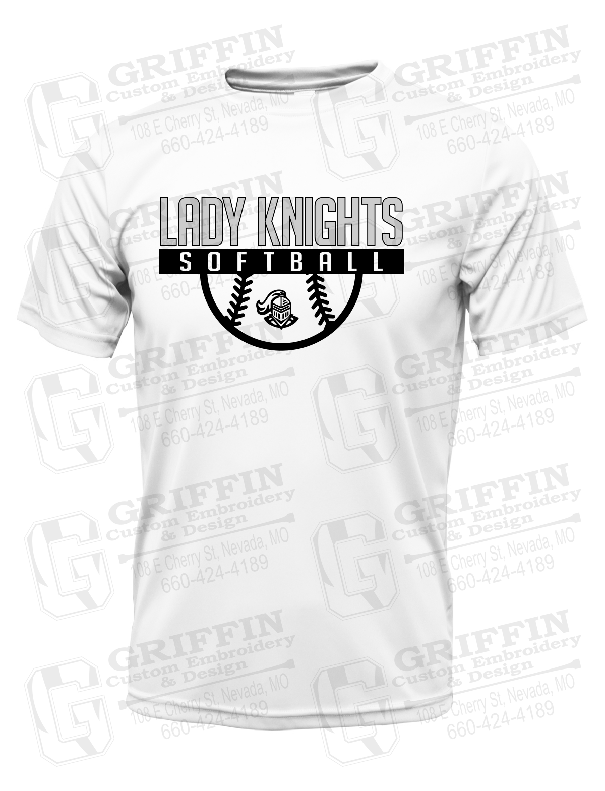 Dry-Fit Short Sleeve T-Shirt - Softball - NEVC Knights 25-A