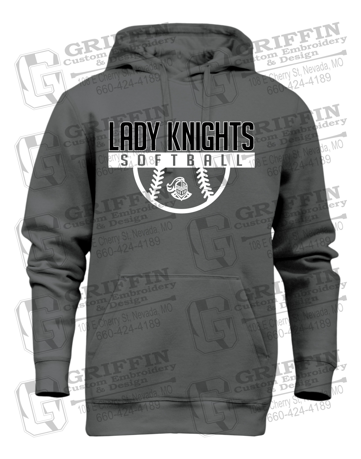 Heavyweight Fleece Hoodie - Softball - NEVC Knights 25-A