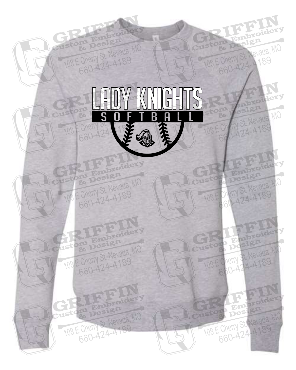Sponge Fleece Sweatshirt - Softball - NEVC Knights 25-A