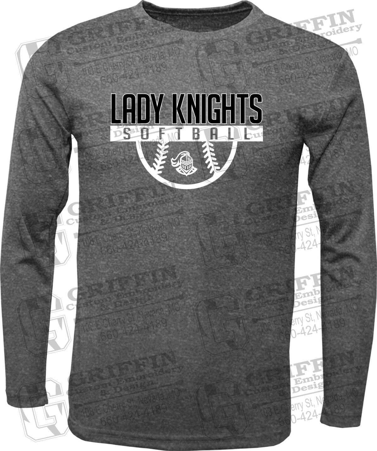 Dry-Fit Long Sleeve T-Shirt - Softball - NEVC Knights 25-A