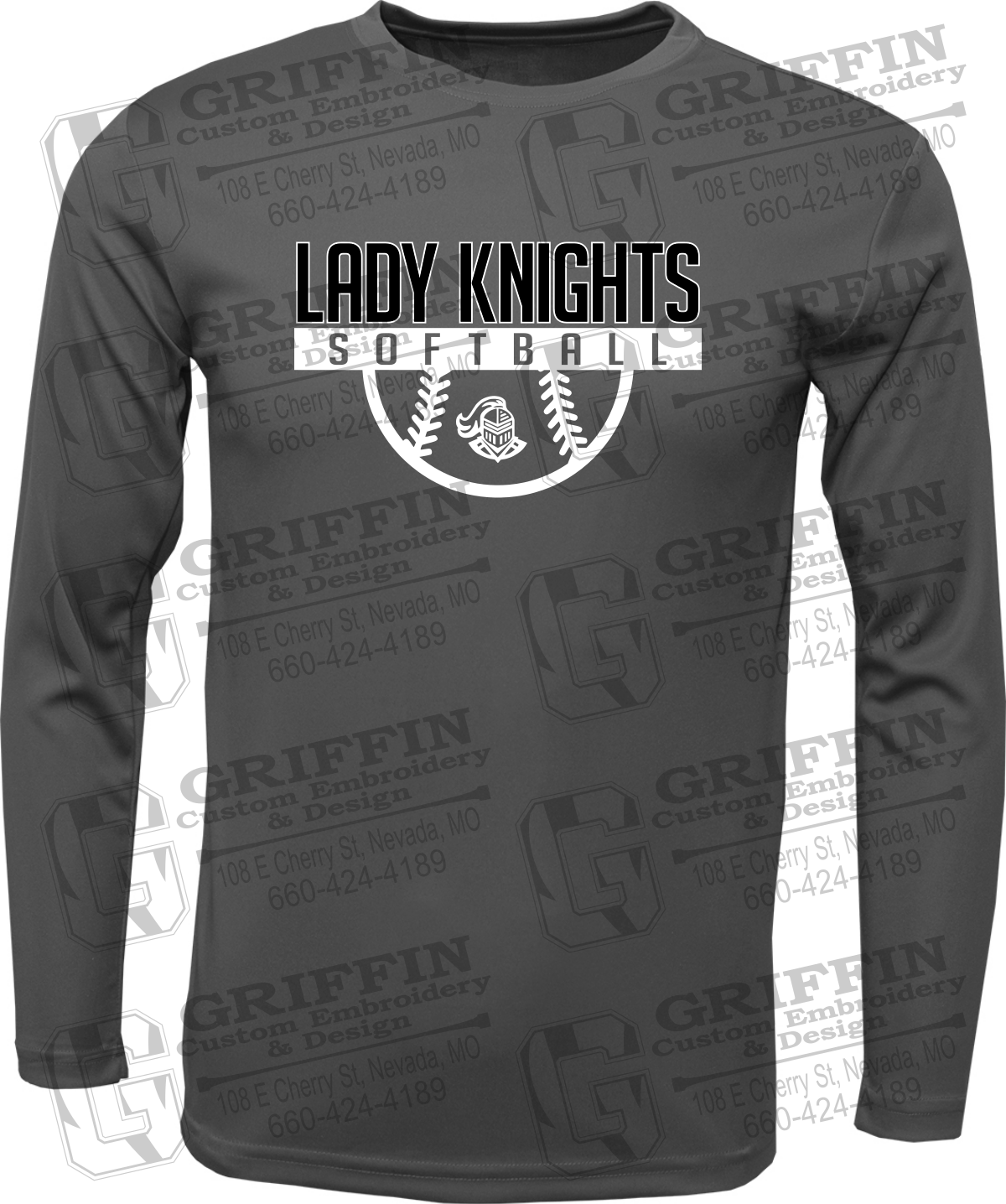 Toddler Dry-Fit Long Sleeve T-Shirt - Softball - NEVC Knights 25-A