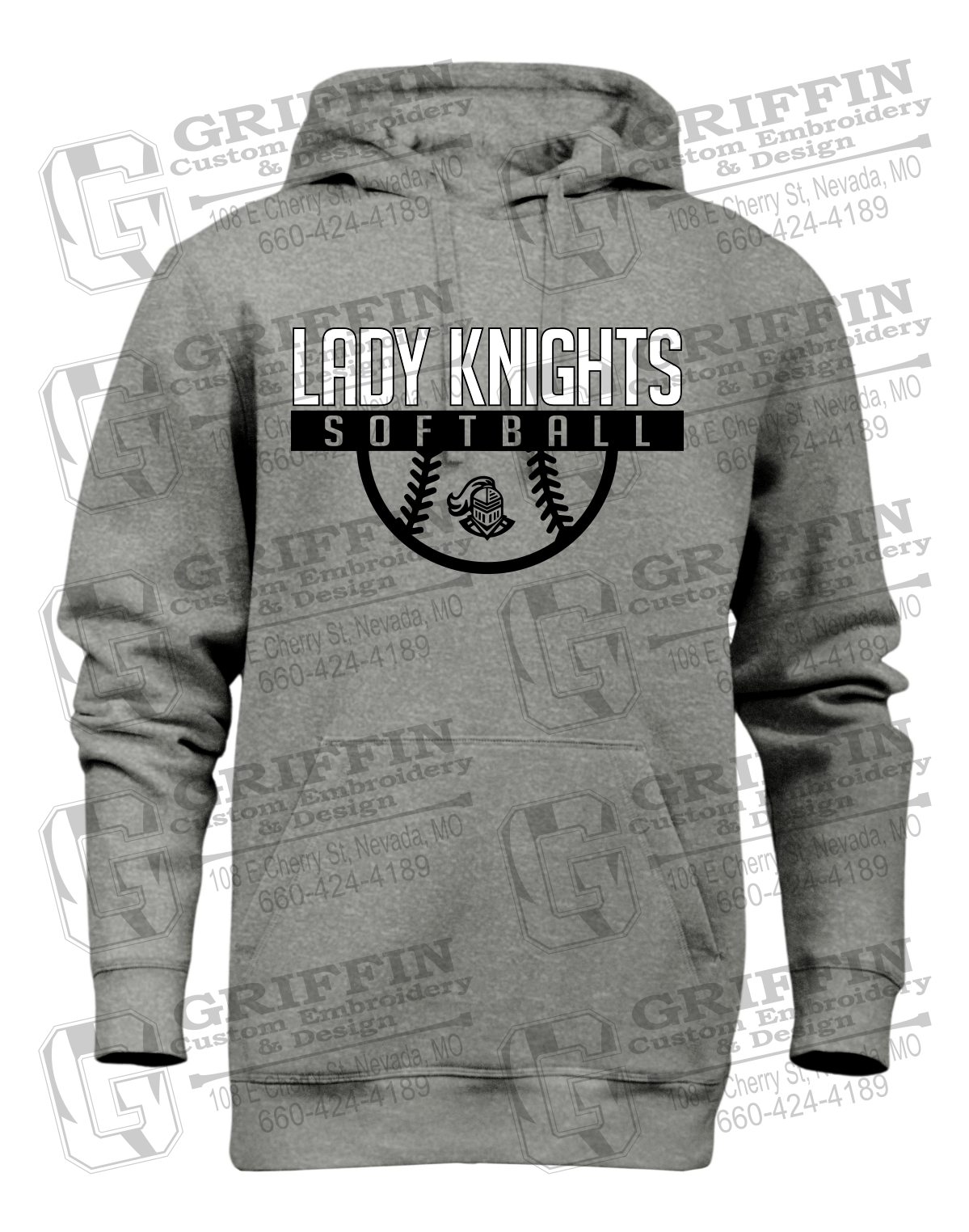 Heavyweight Fleece Hoodie - Softball - NEVC Knights 25-A