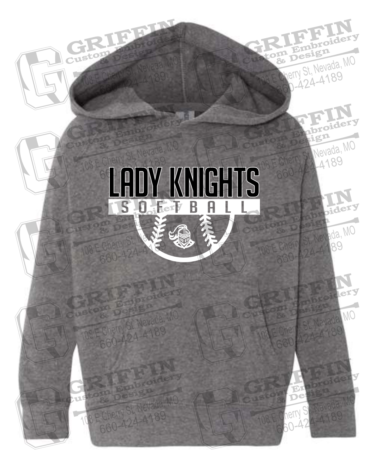 Toddler Hoodie -Softball - NEVC Knights 25-A
