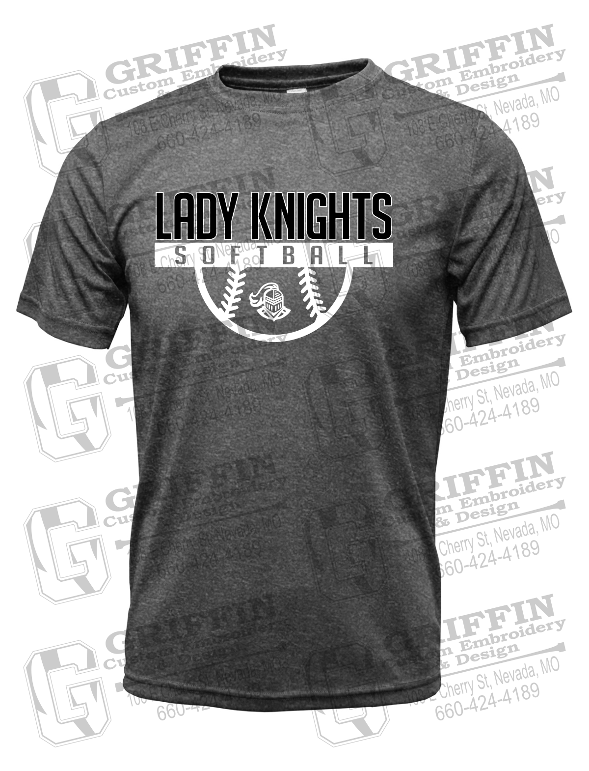 Dry-Fit Short Sleeve T-Shirt - Softball - NEVC Knights 25-A