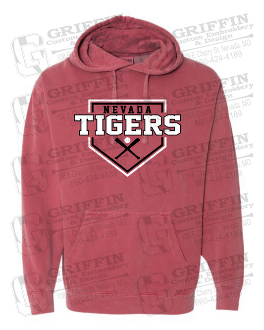 Comfort Colors Hoodie - Baseball - Nevada Tigers 25-A