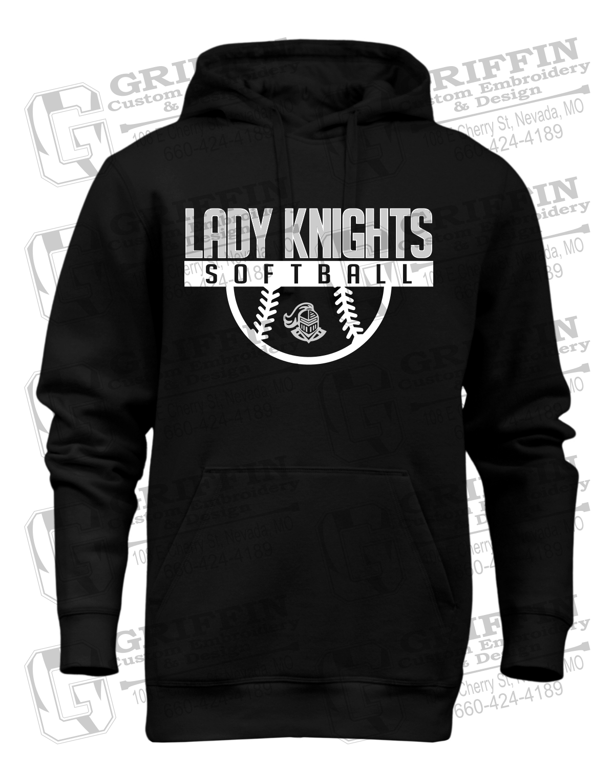 Heavyweight Fleece Hoodie - Softball - NEVC Knights 25-A