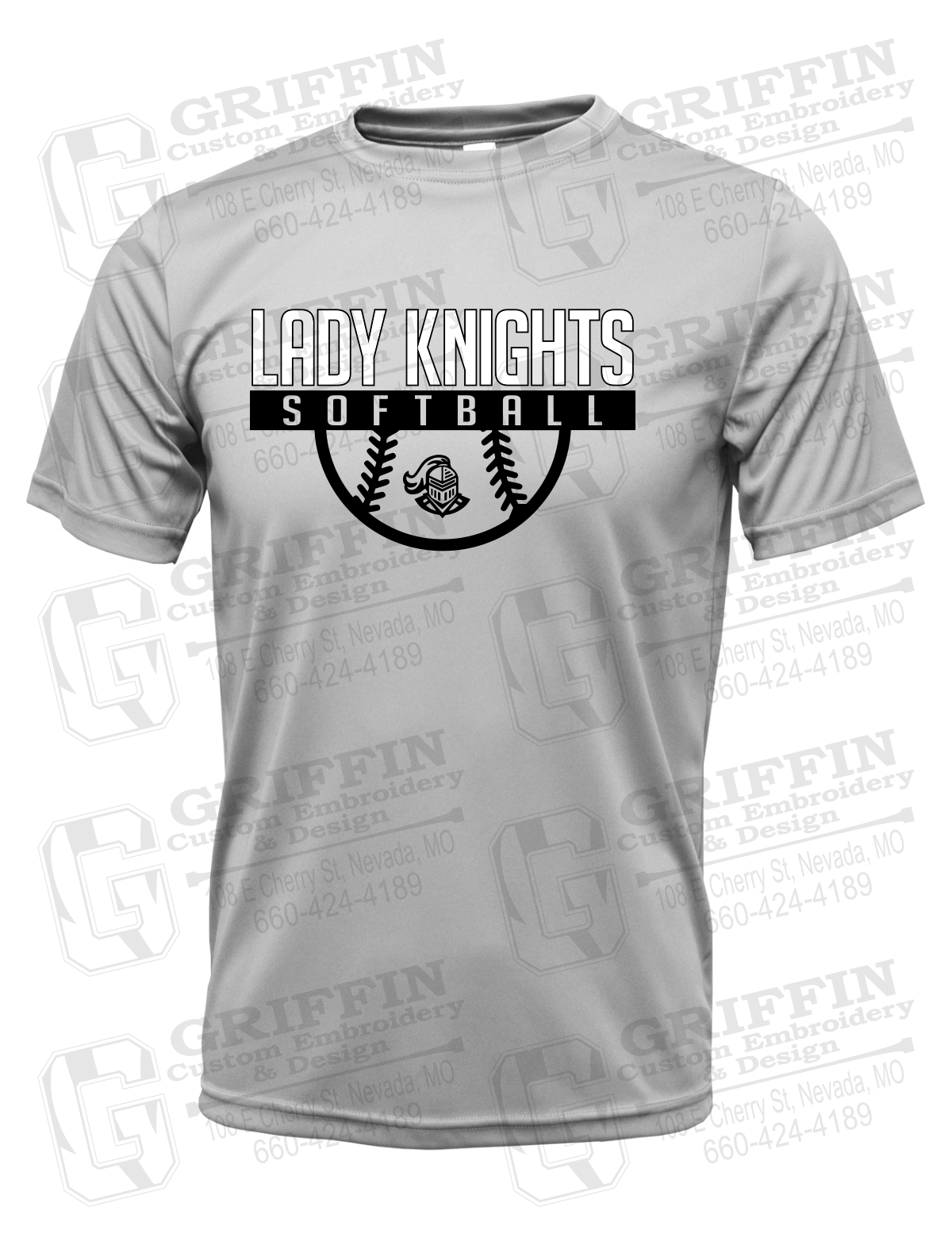 Dry-Fit Short Sleeve T-Shirt - Softball - NEVC Knights 25-A