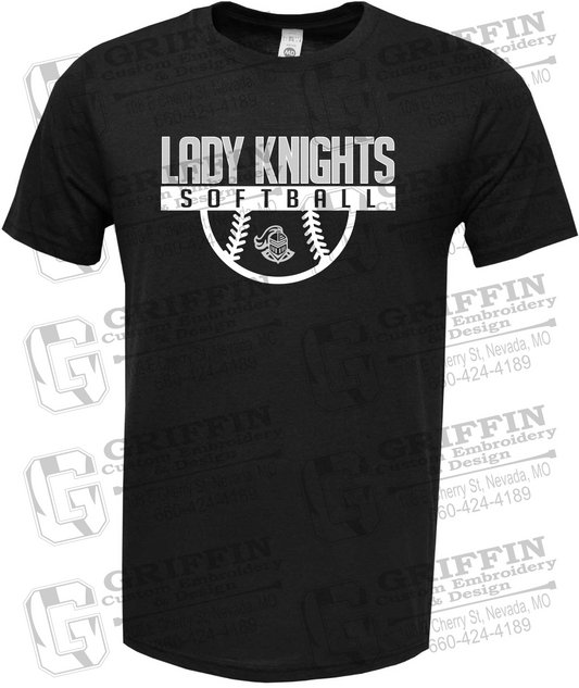 Soft-Tek Short Sleeve T-Shirt - Softball - NEVC Knights 25-A