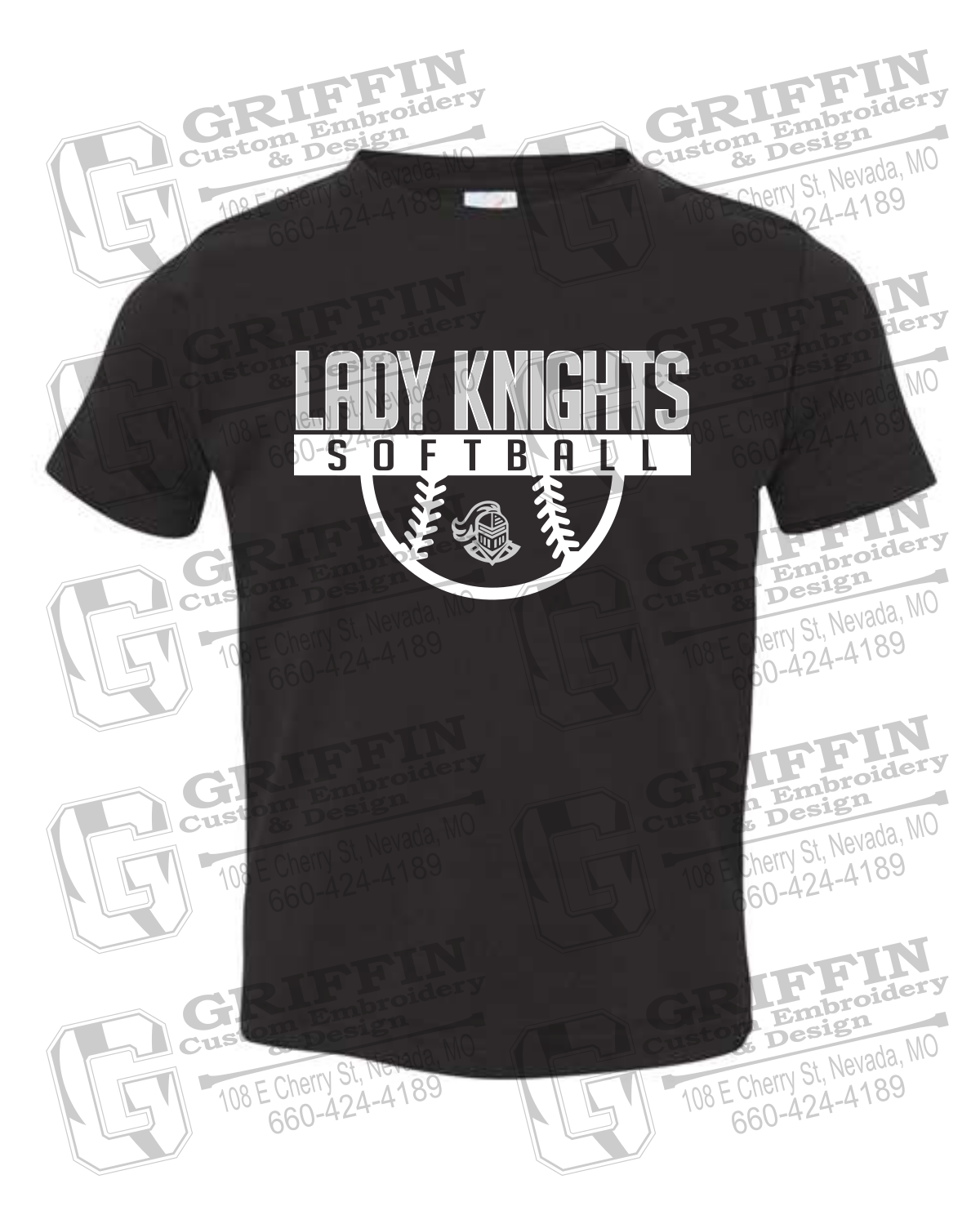 Toddler/Infant Cotton T-Shirt - Softball - NEVC Knights 25-A