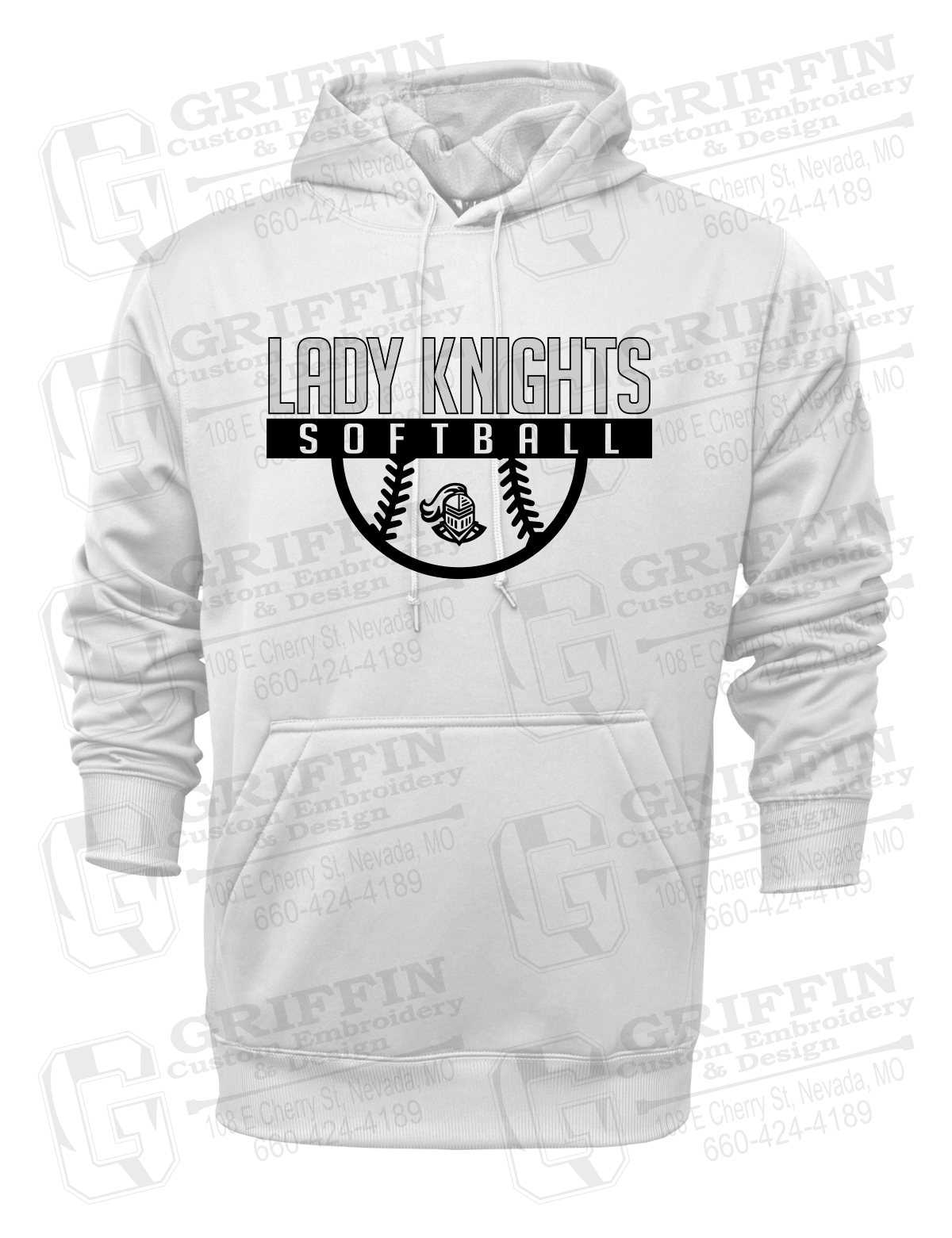 Performance Fleece Hoodie - Softball - NEVC Knights 25-A