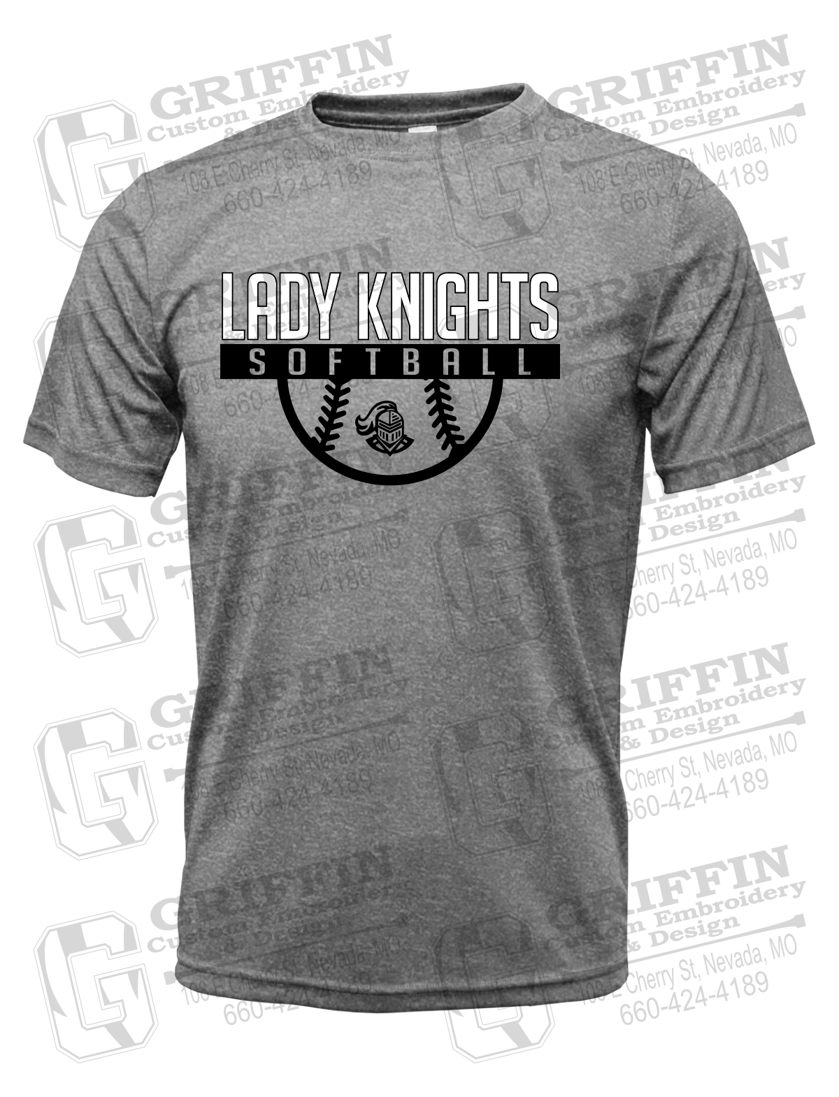 Dry-Fit Short Sleeve T-Shirt - Softball - NEVC Knights 25-A