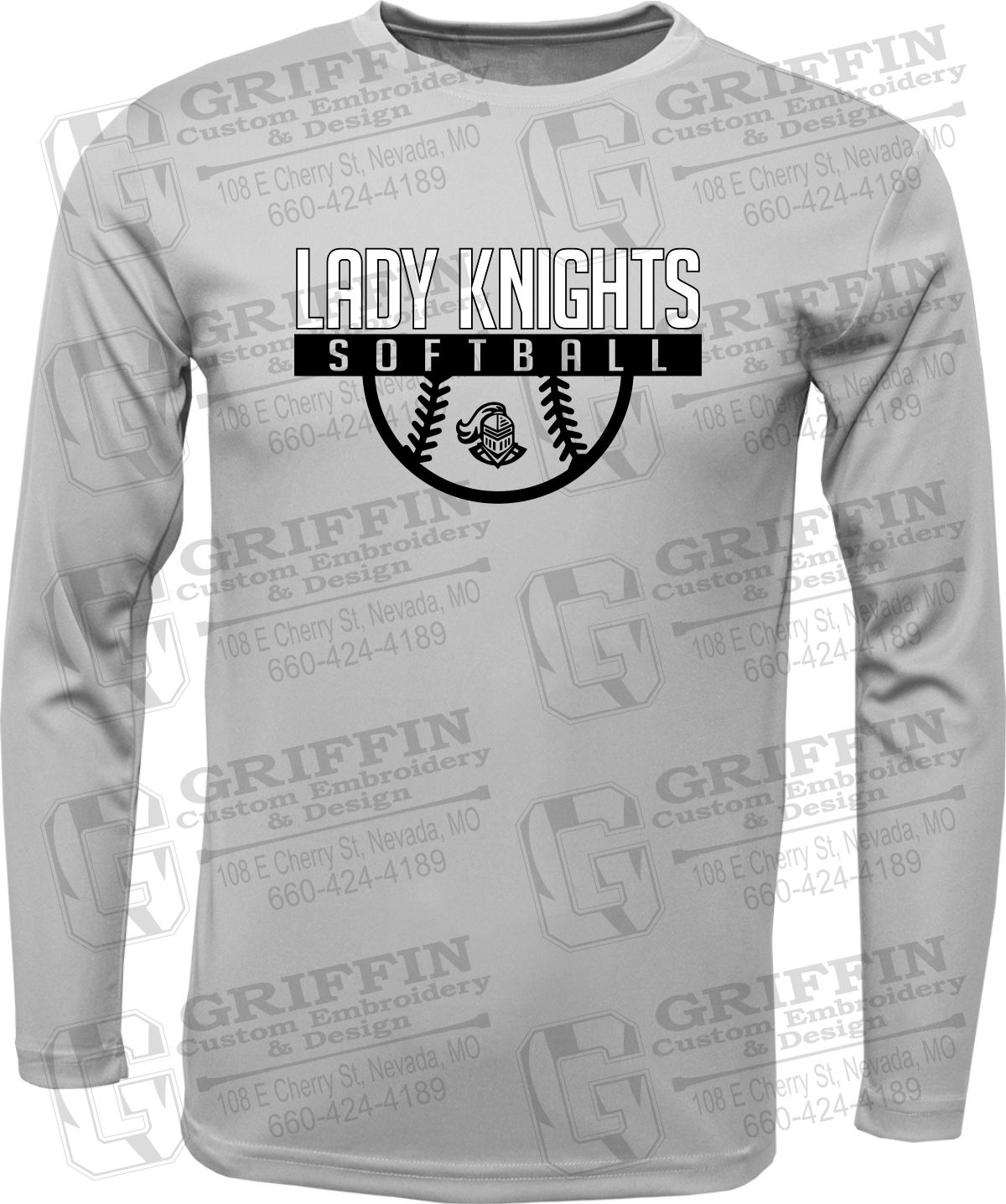 Toddler Dry-Fit Long Sleeve T-Shirt - Softball - NEVC Knights 25-A