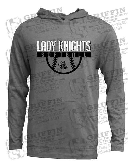 Soft-Tek T-Shirt Hoodie - Softball - NEVC Knights 25-A