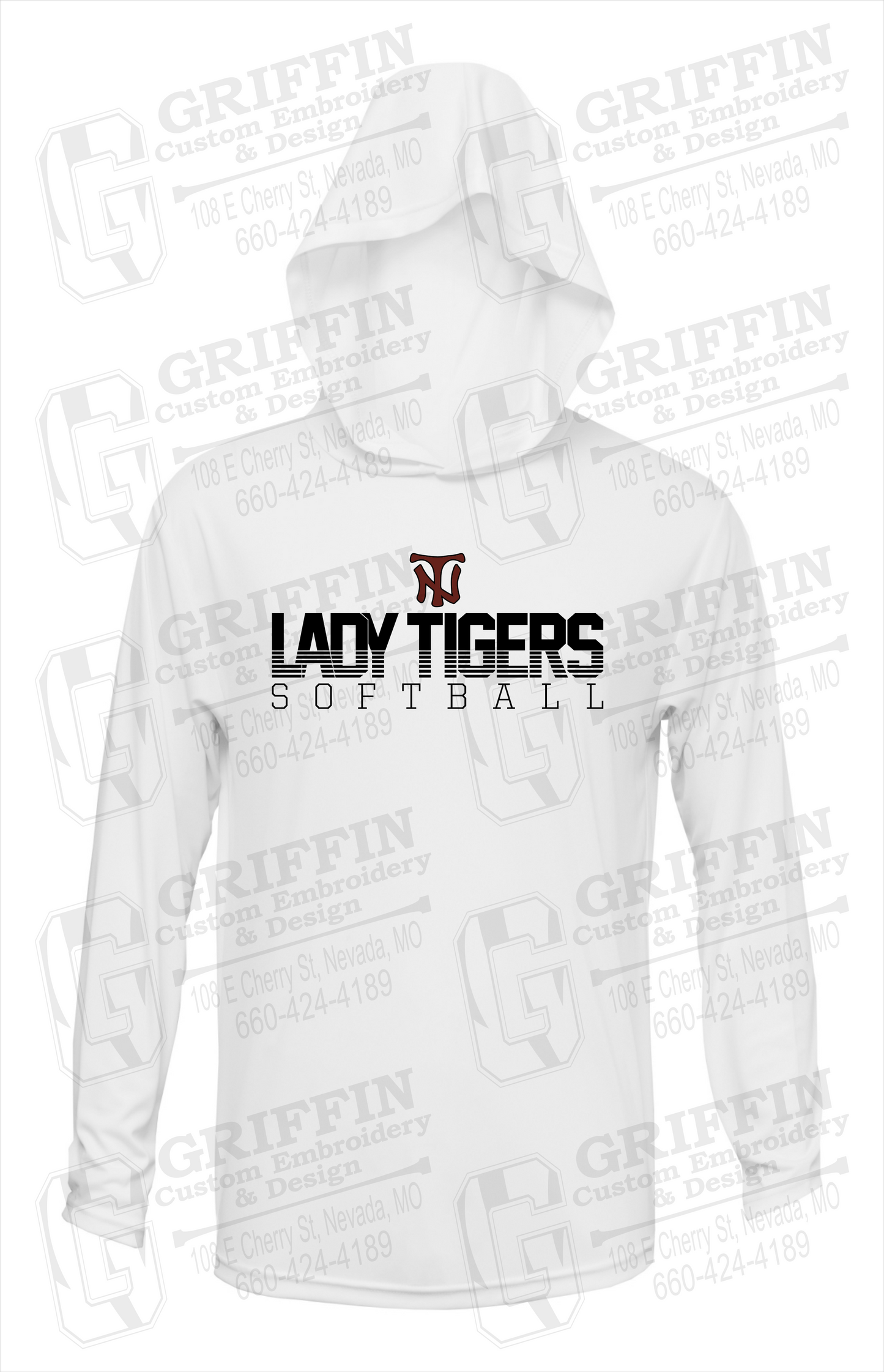 Dry-Fit T-Shirt Hoodie - Softball - Nevada Tigers 25-L