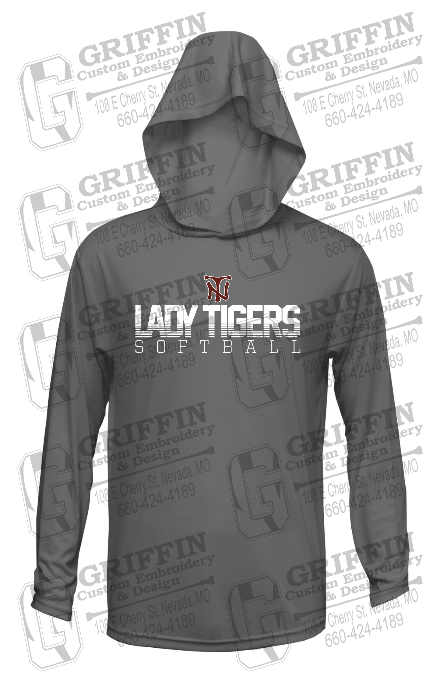Dry-Fit T-Shirt Hoodie - Softball - Nevada Tigers 25-L