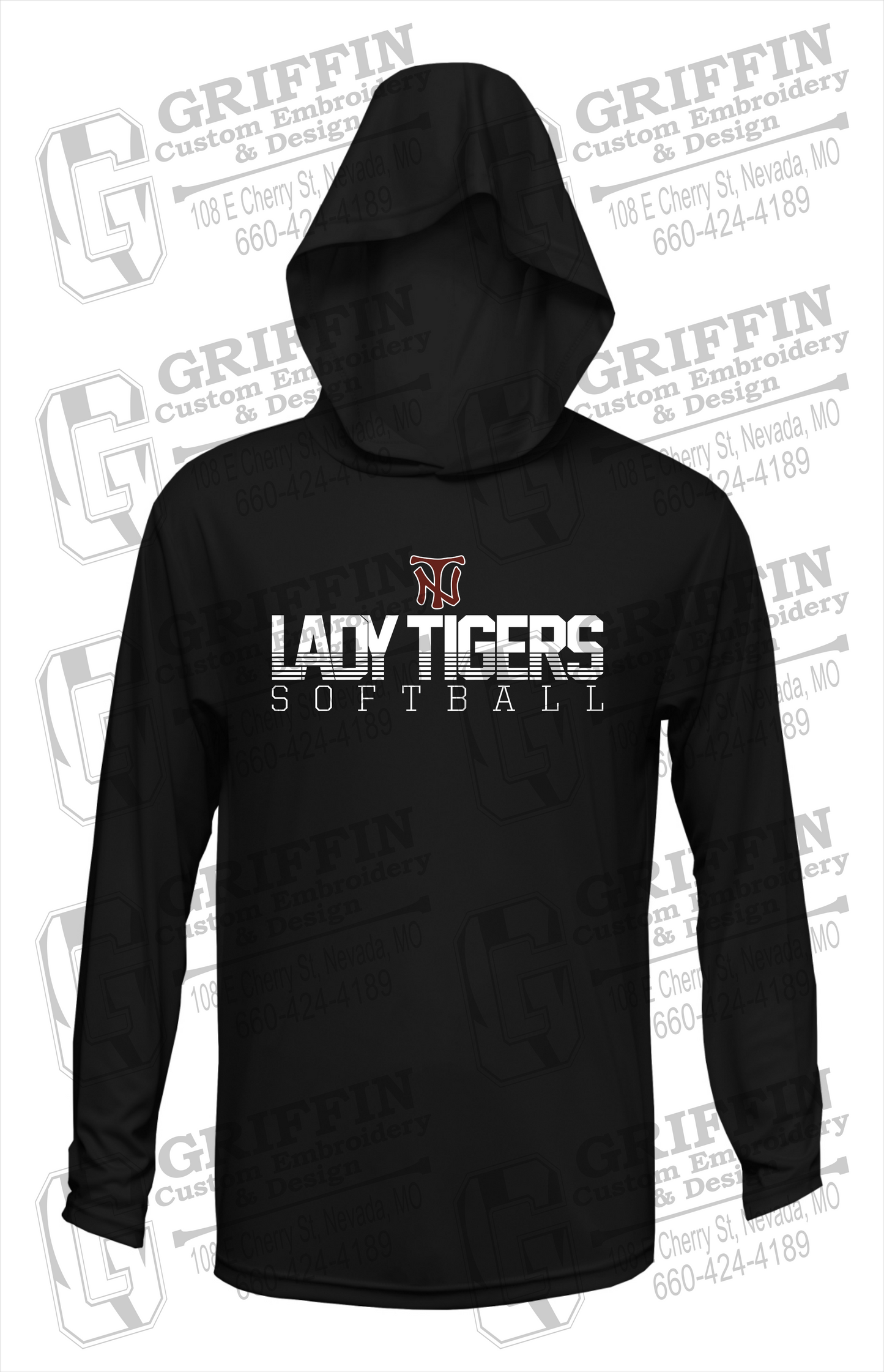 Dry-Fit T-Shirt Hoodie - Softball - Nevada Tigers 25-L