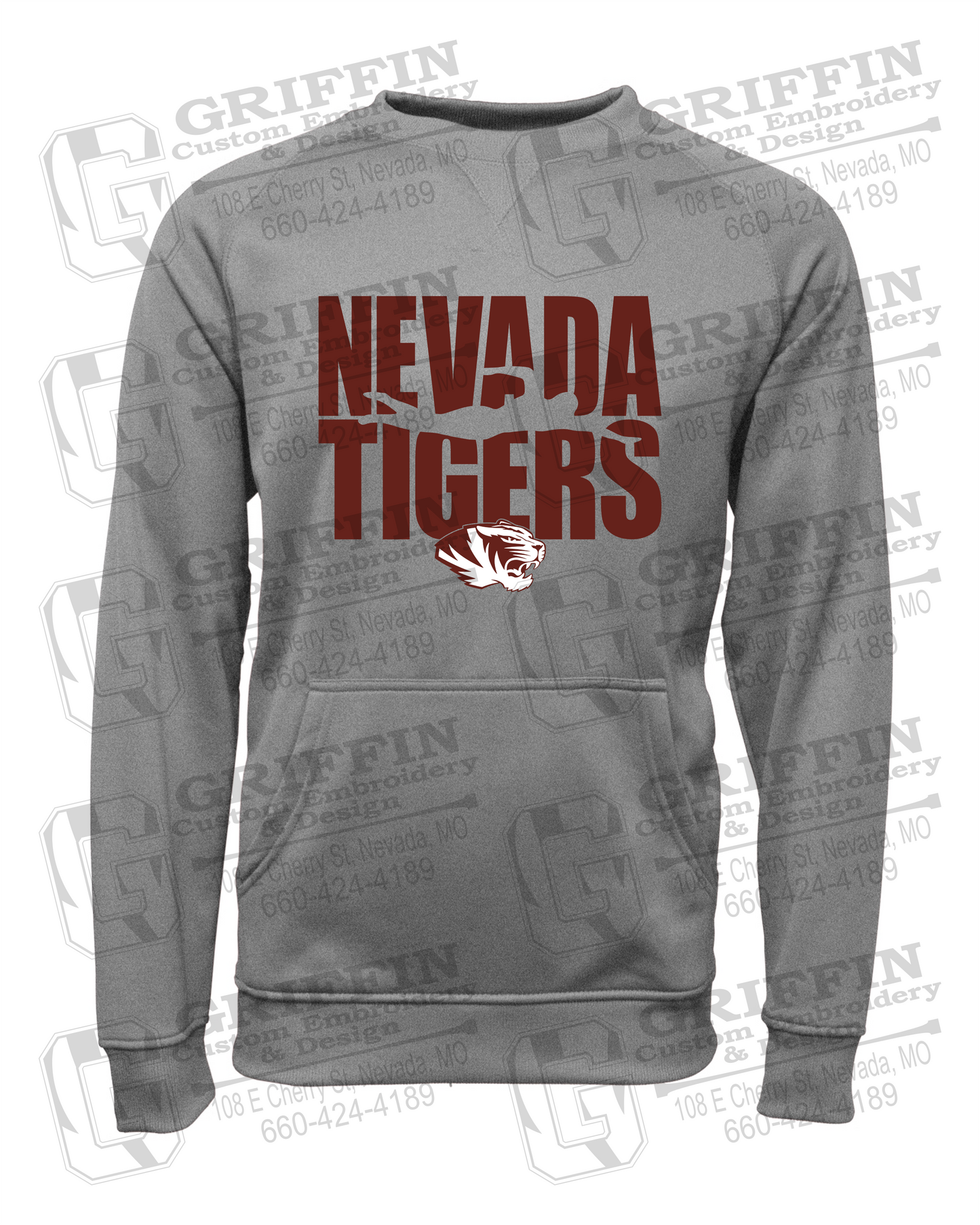 Performance Fleece Sweatshirt - Swimming - Nevada Tigers 25-N