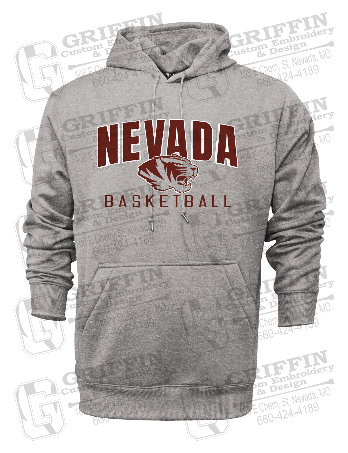 Performance Fleece Hoodie - Basketball - Nevada Tigers 25-T