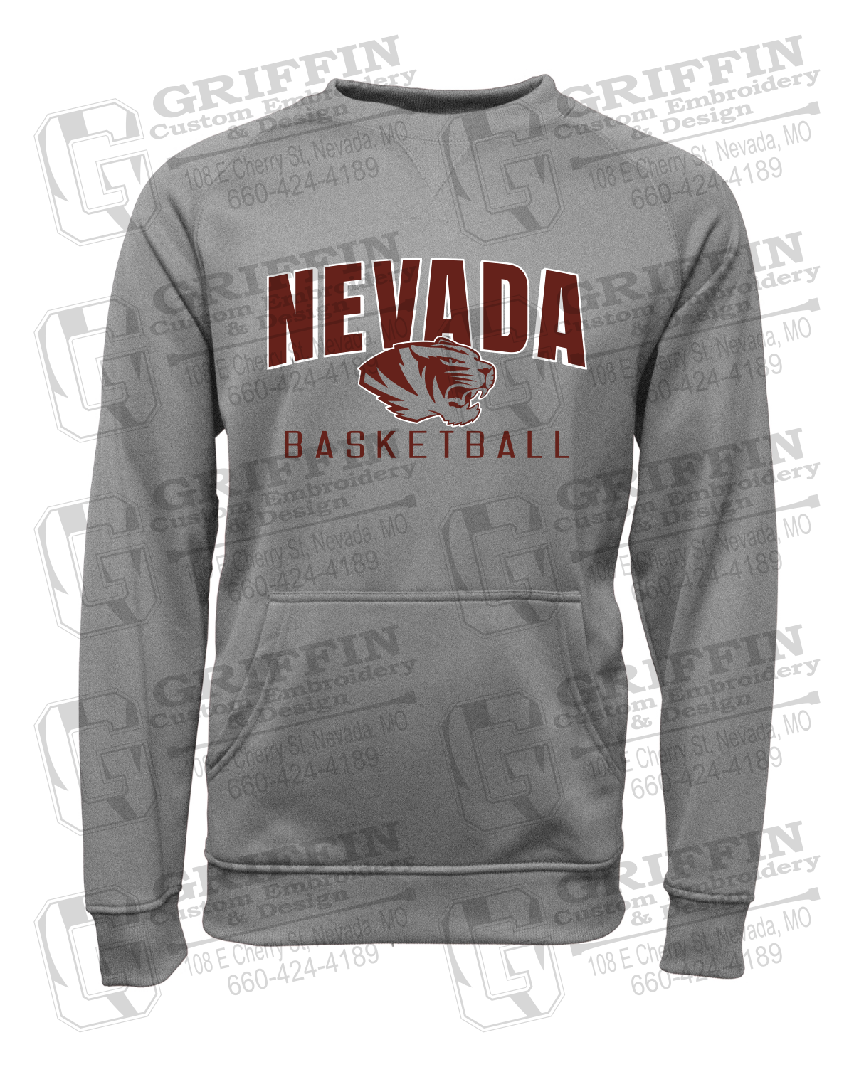 Performance Fleece Sweatshirt - Basketball - Nevada Tigers 25-T