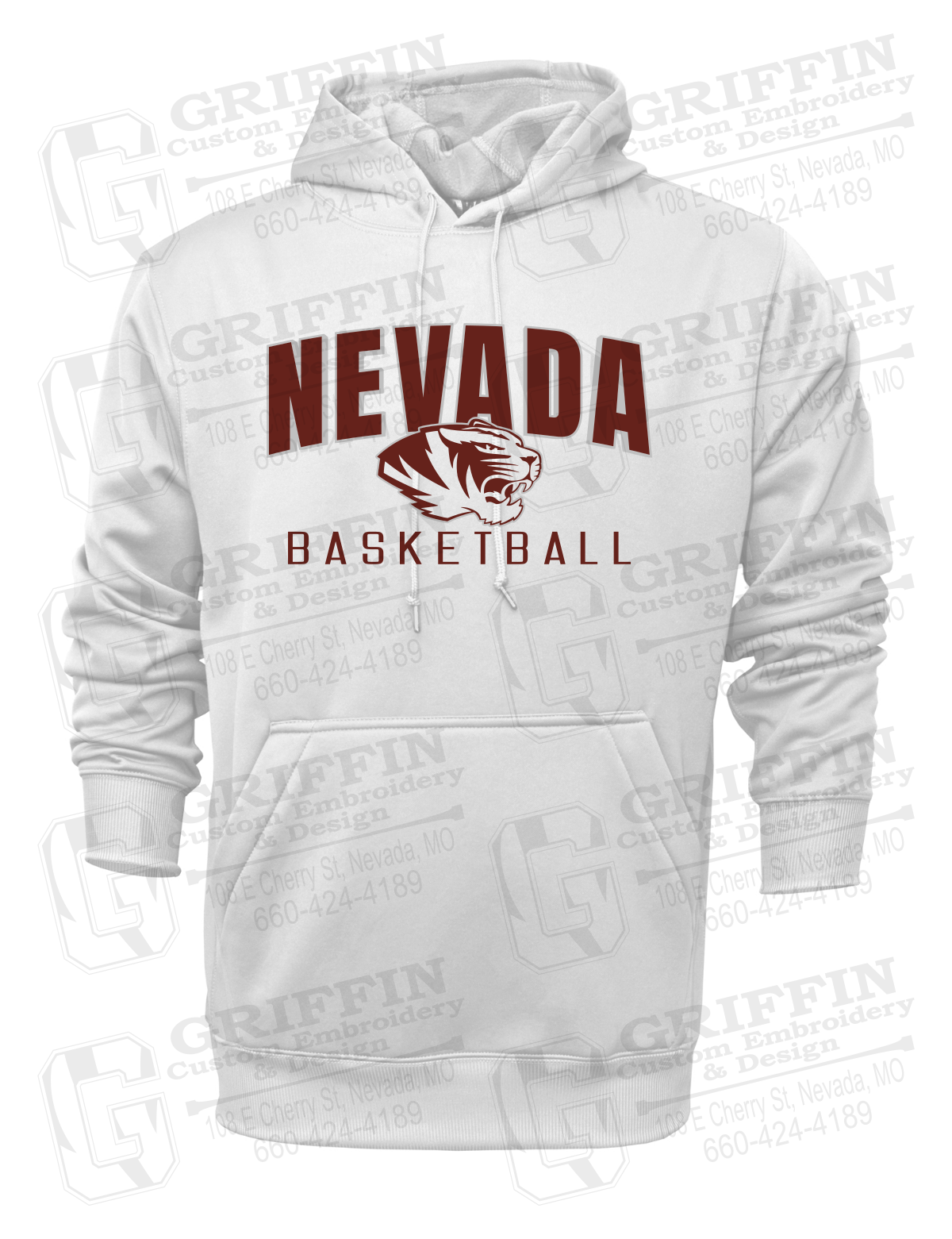 Performance Fleece Hoodie - Basketball - Nevada Tigers 25-T