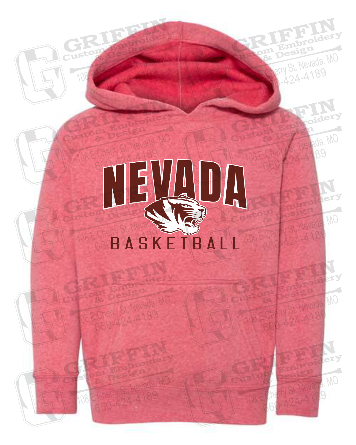 Toddler Hoodie - Basketball - Nevada Tigers 25-T