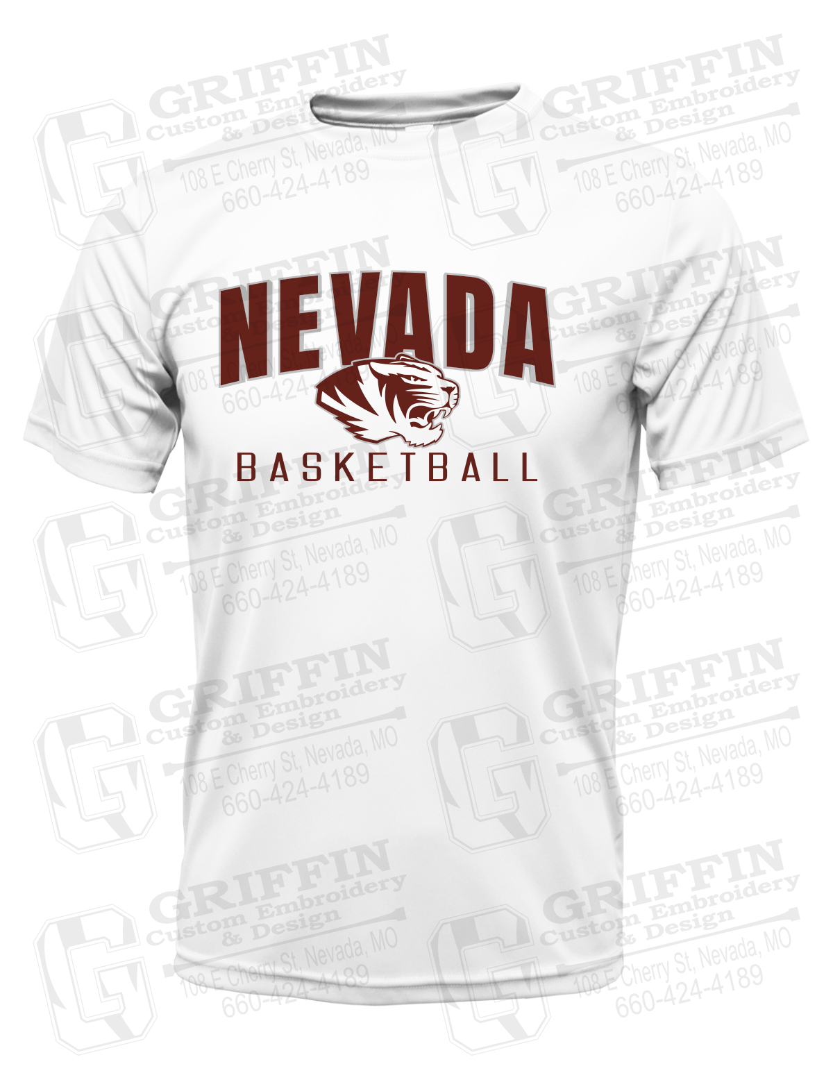 Dry-Fit Short Sleeve T-Shirt - Basketball - Nevada Tigers 25-T