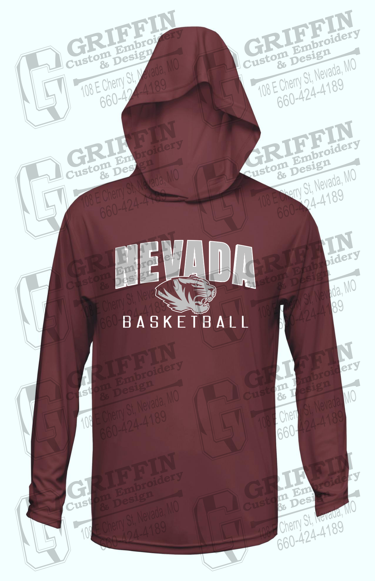 Dry-Fit T-Shirt Hoodie - Basketball - Nevada Tigers 25-T