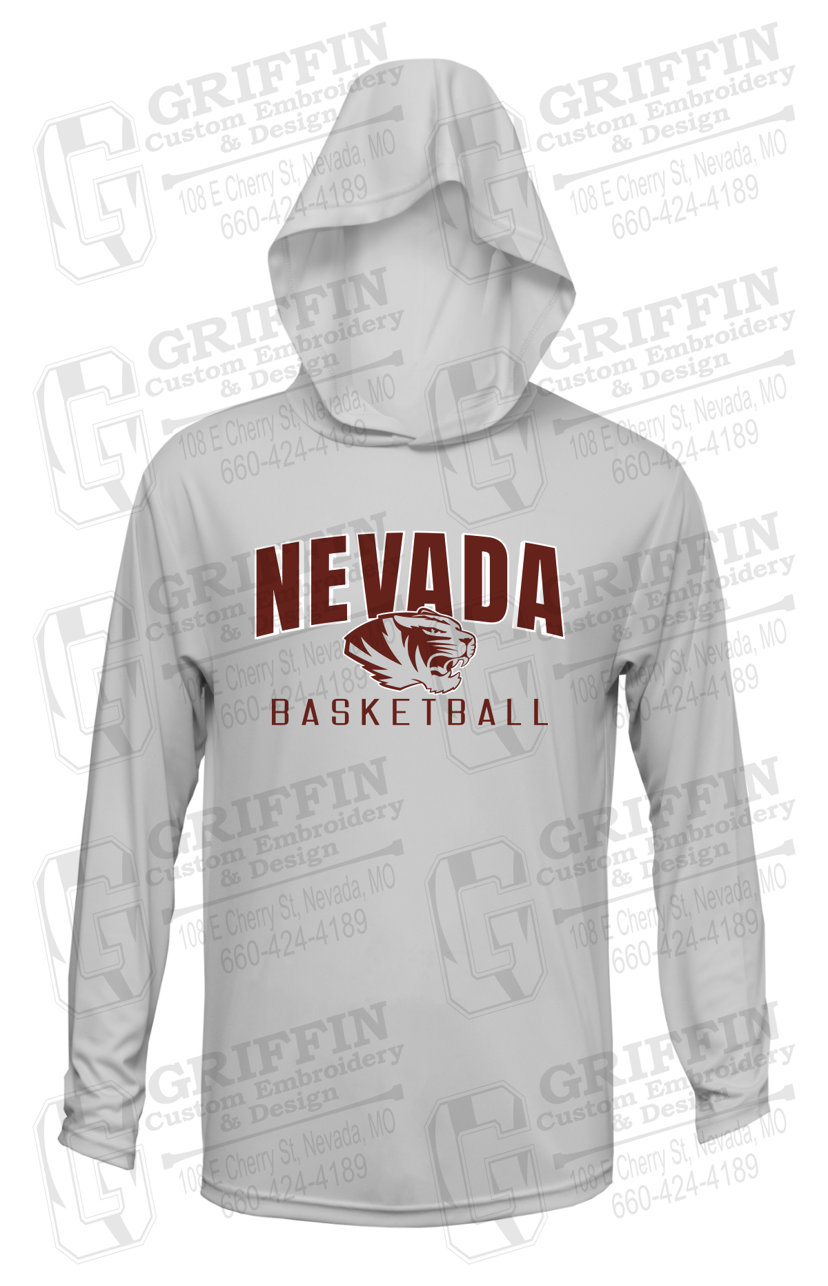 Dry-Fit T-Shirt Hoodie - Basketball - Nevada Tigers 25-T