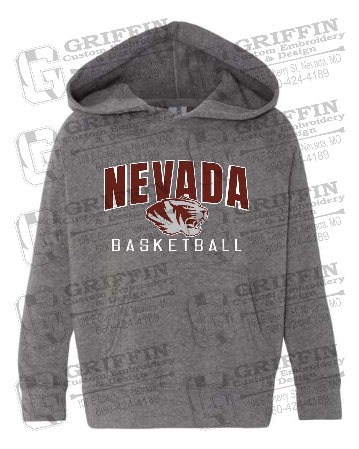 Toddler Hoodie - Basketball - Nevada Tigers 25-T