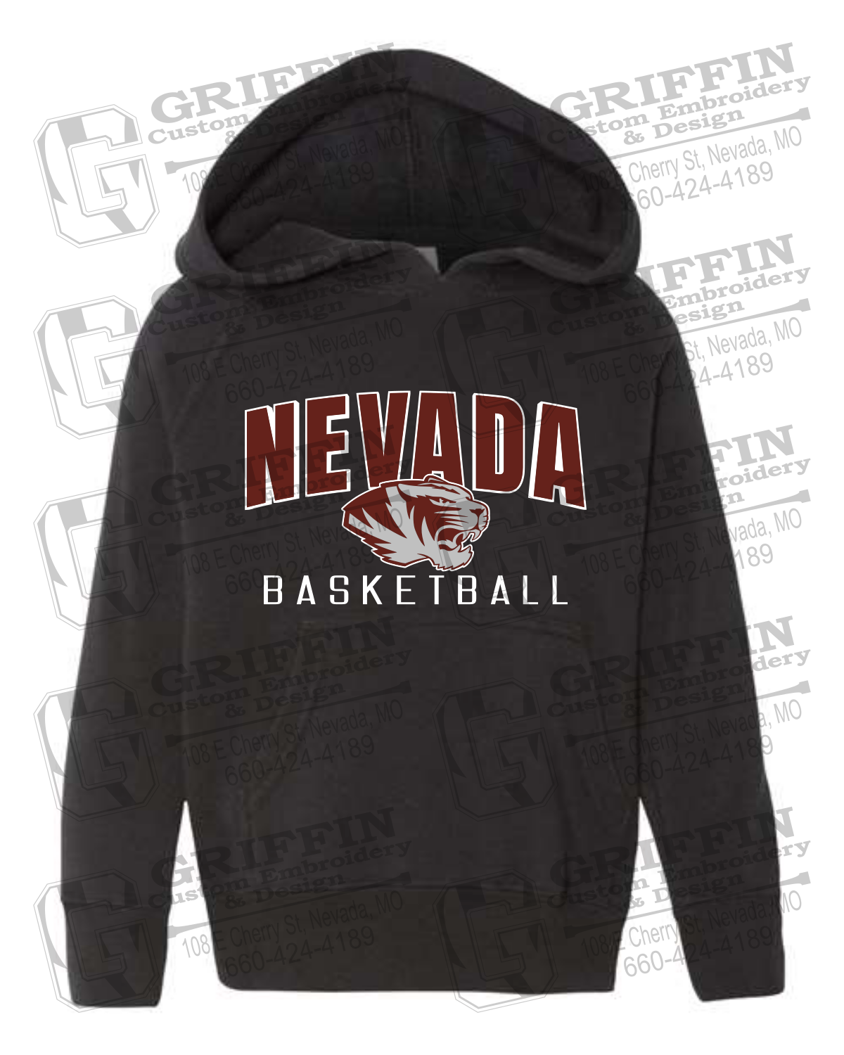 Toddler Hoodie - Basketball - Nevada Tigers 25-T