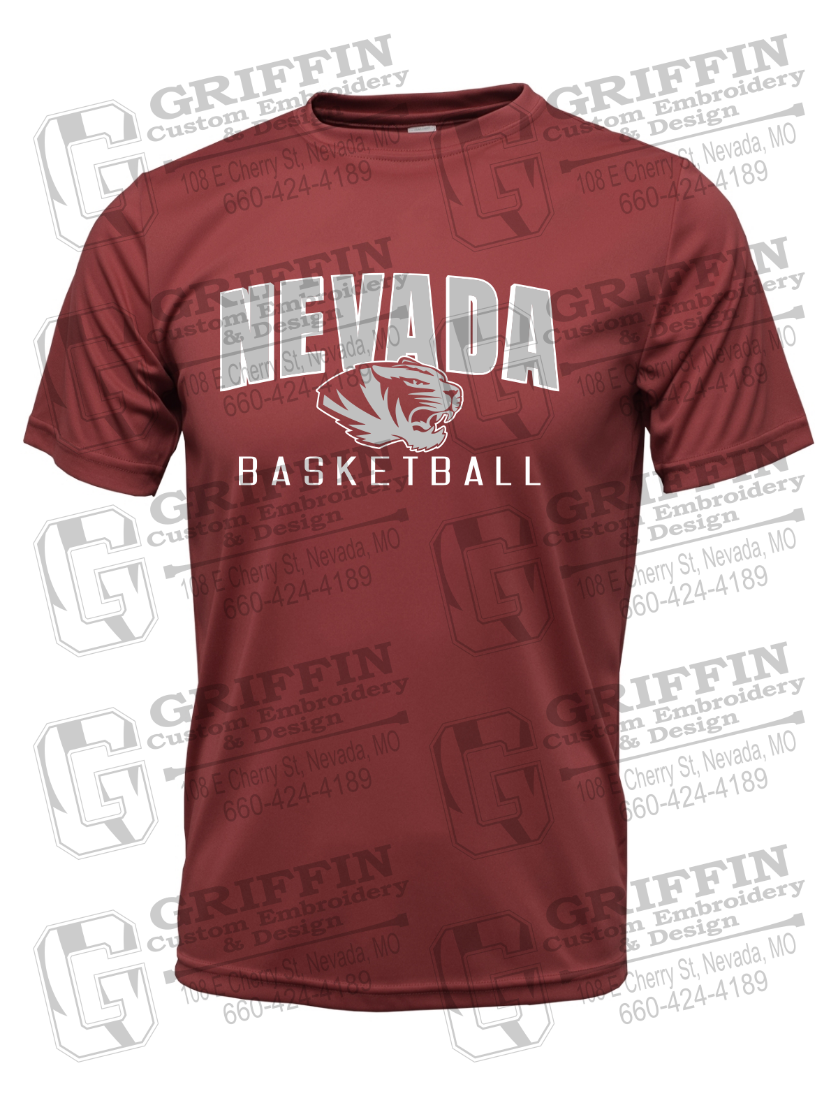 Dry-Fit Short Sleeve T-Shirt - Basketball - Nevada Tigers 25-T